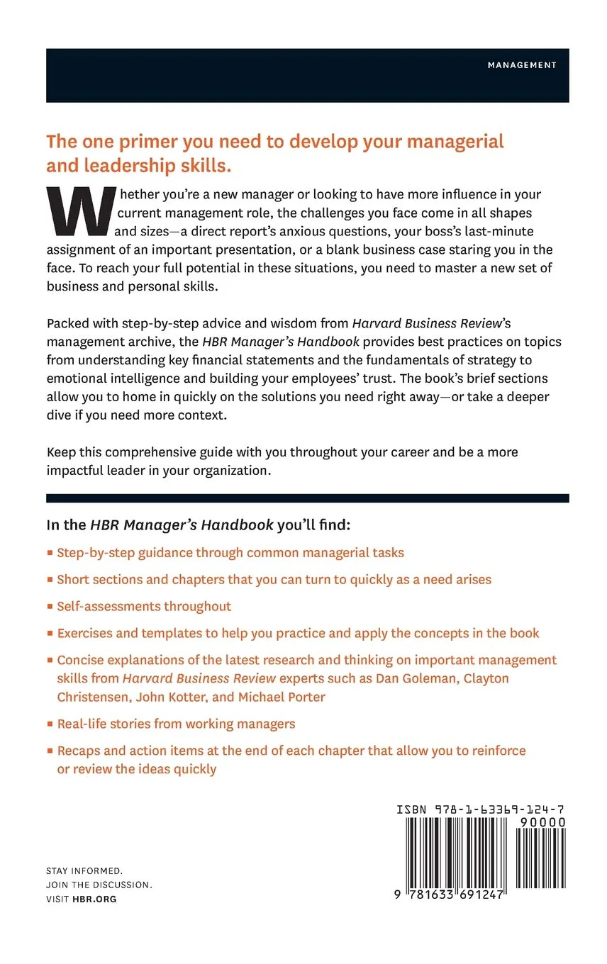 Harvard Business Review Manager's Handbook: The 17 Skills Leaders Need To Stand Out