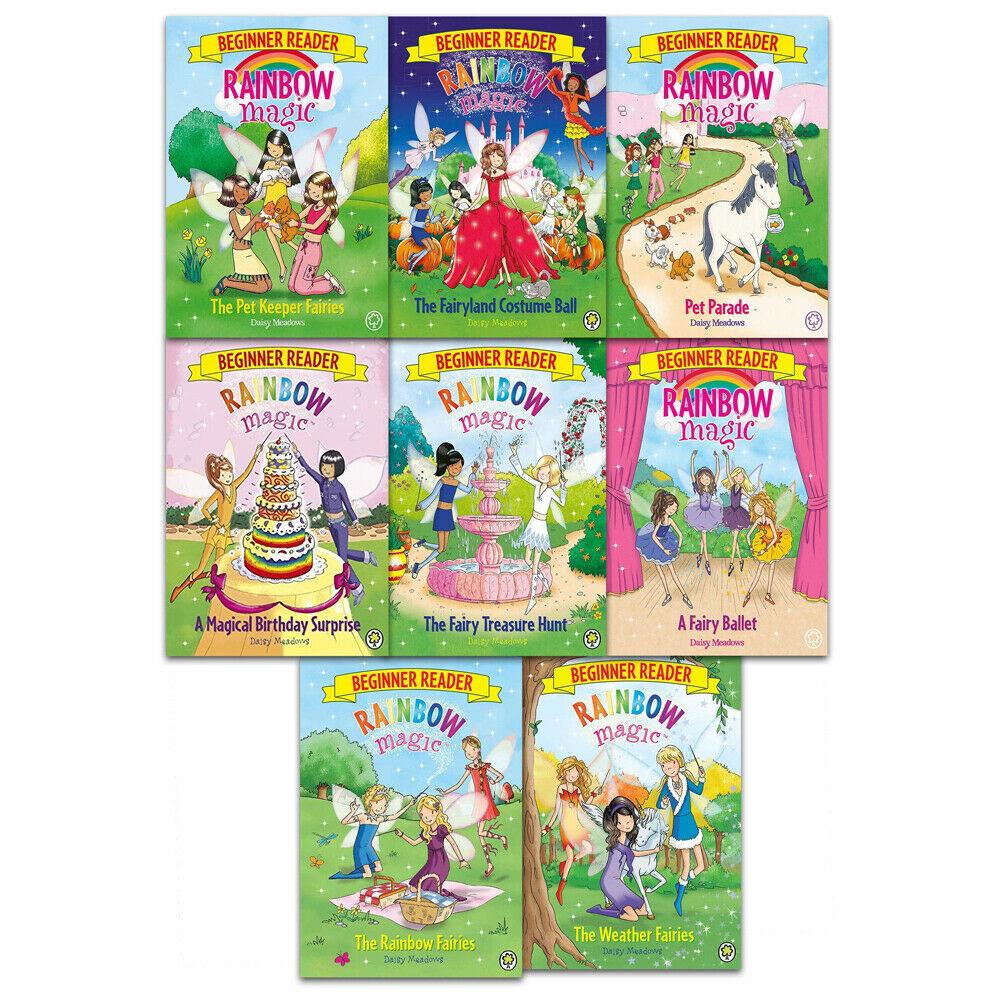 Rainbow Magic Beginner Readers by Daisy Meadows 8 Books Collection Set - Ages -3-8 - Paperback