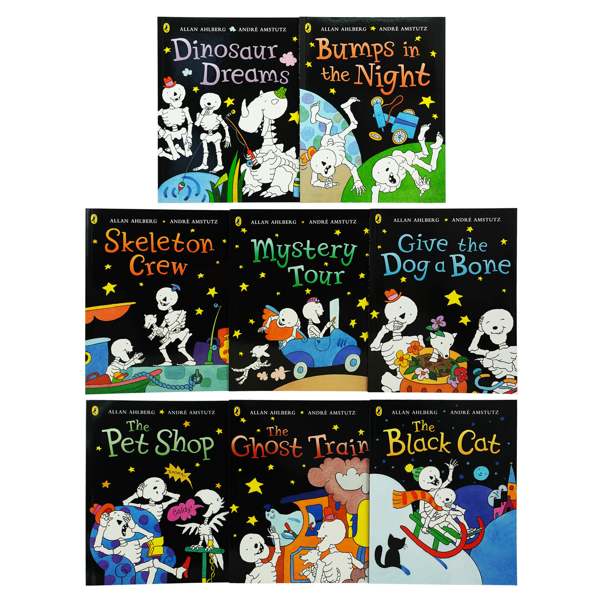 FunnyBones 8 Books Collection By Allan Ahlberg - Ages 3-5 - Paperback
