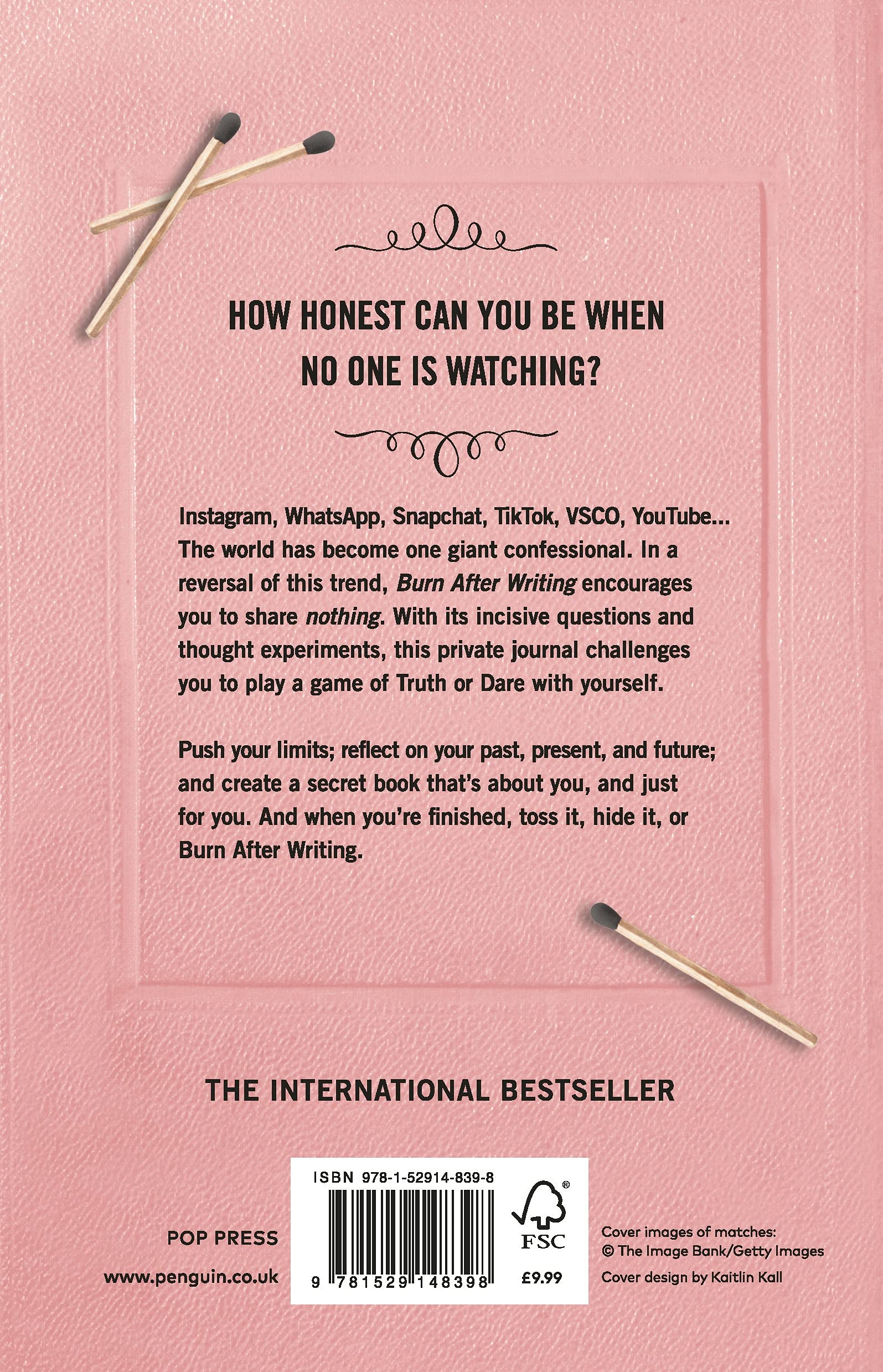 Burn After Writing: THE INTERNATIONAL BESTSELLER