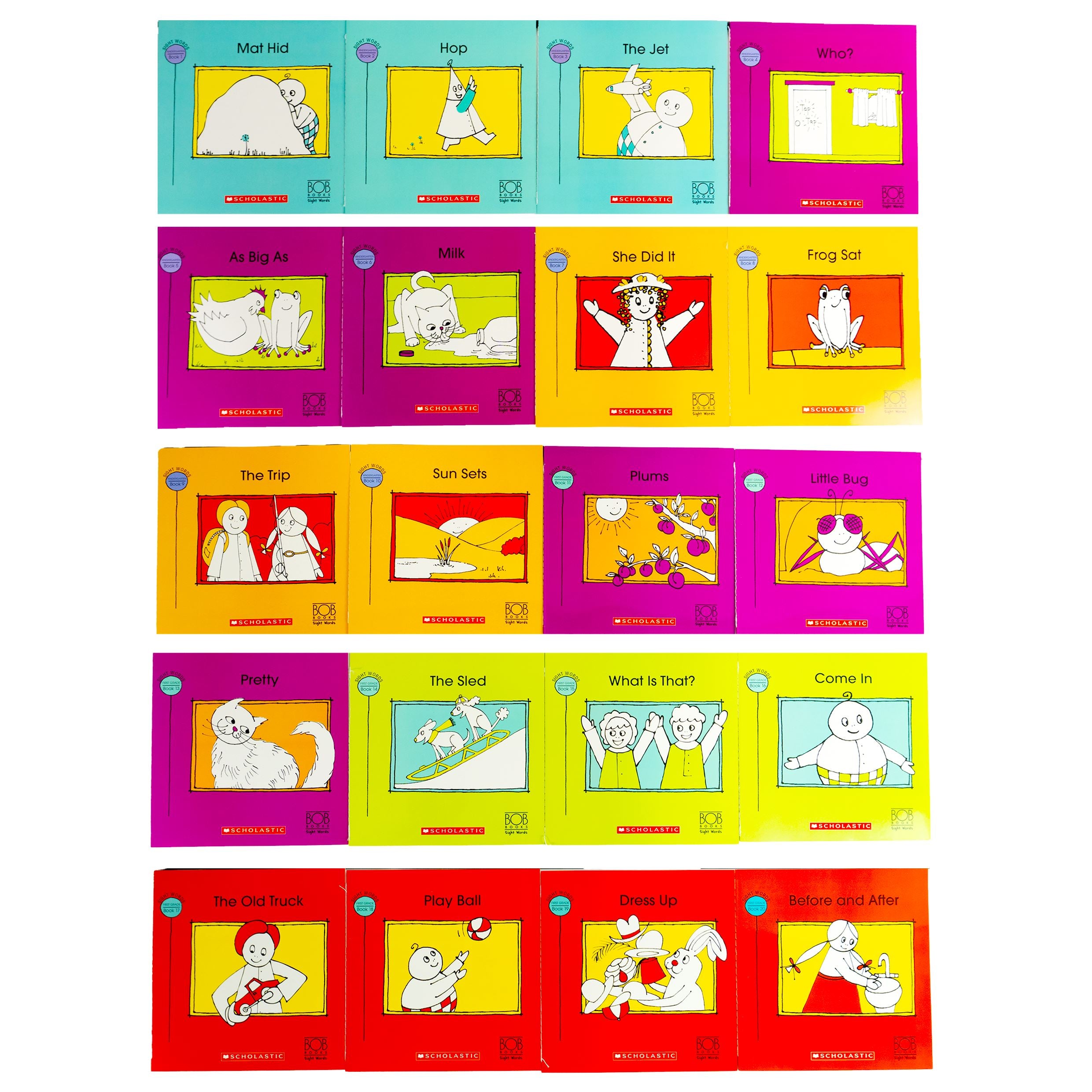 Bob Books Sight Words Collection Box Set - Kindergarten and First Grade - Ages 4+ - Paperback