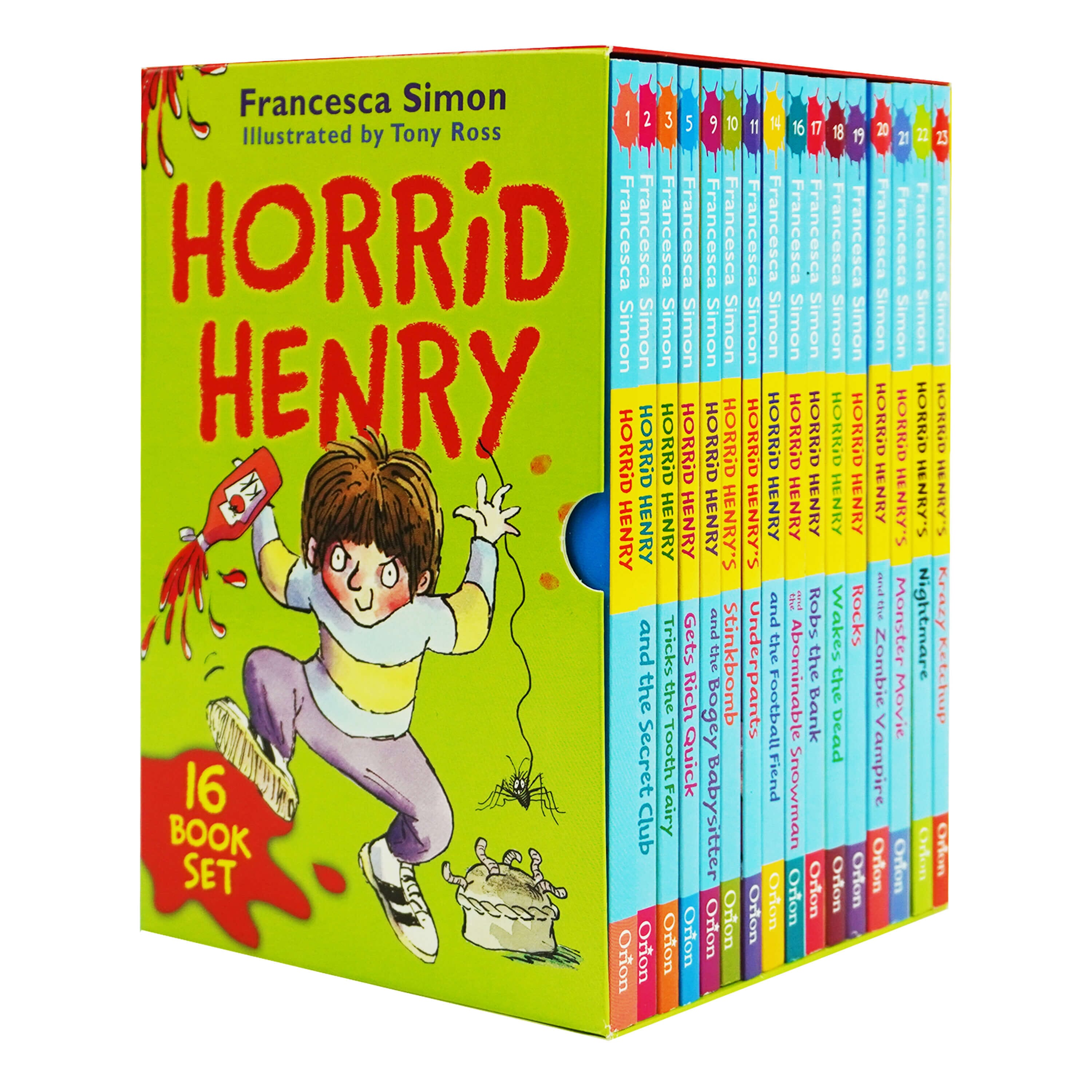 Horrid Henry Collection by Francesca Simon 16 Children Books Box Set - Ages 5+ - Paperback
