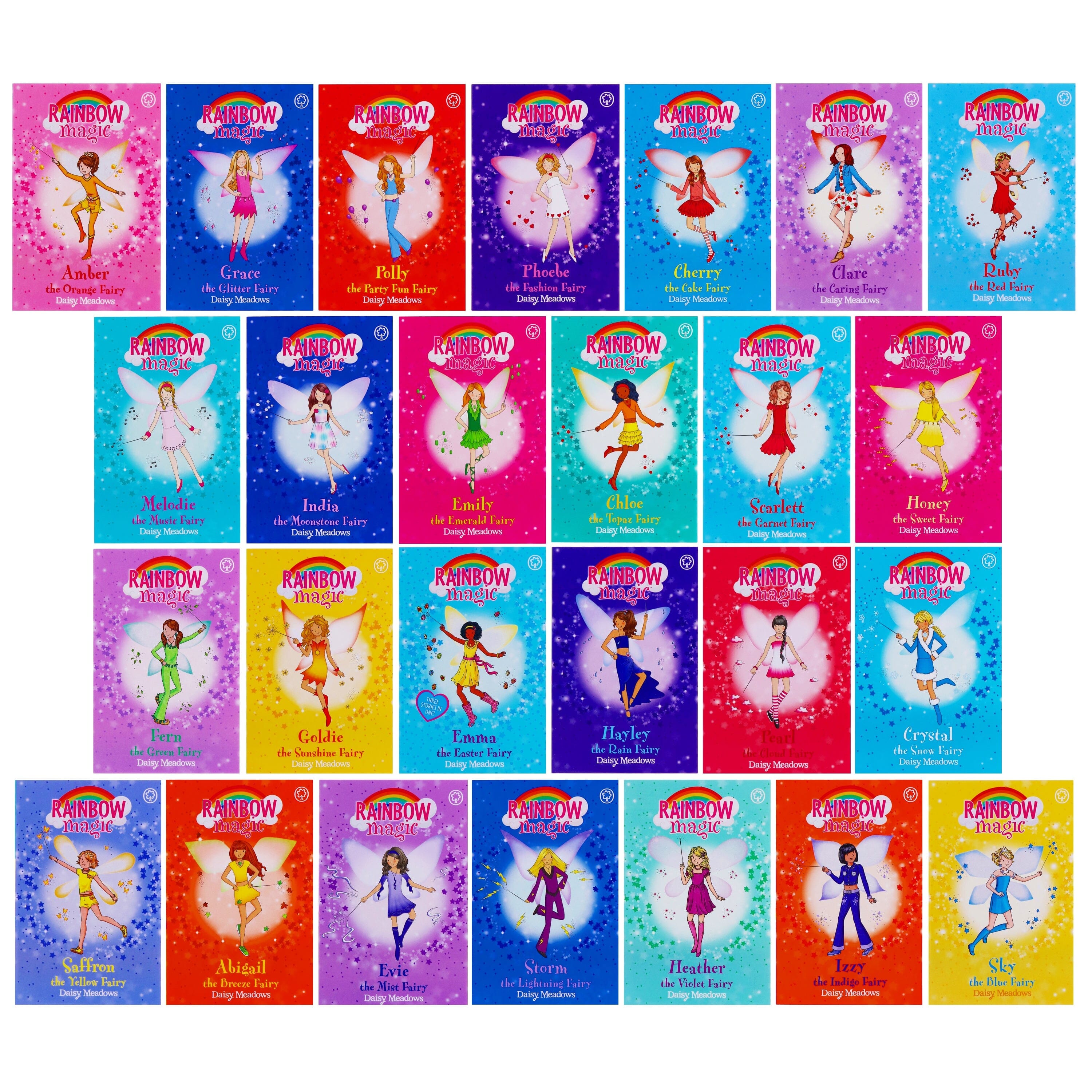 Damaged - A Year of Rainbow Magic by Daisy Meadows 52 Books Set Collection - Ages 5-7 - Paperback