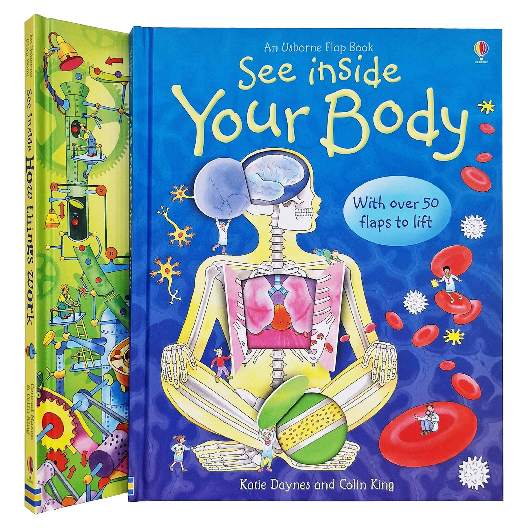 An Usborne Flap Book See Inside Series 2 Books Set - Ages 6+ - Board Book