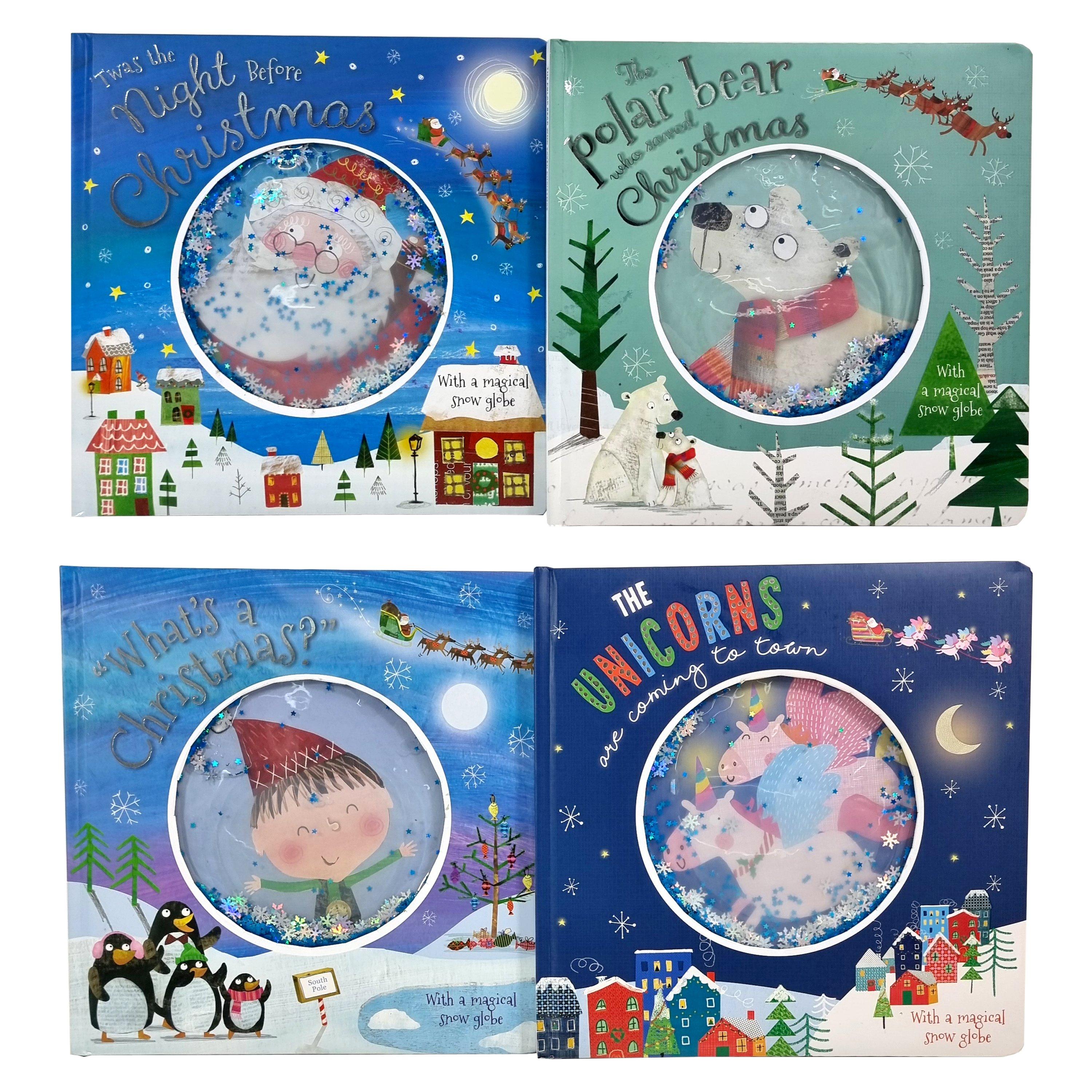 What's a Christmas? 4 Picture Books Collection Set With a Magical Snow Globe - Ages 2+ - Hardback