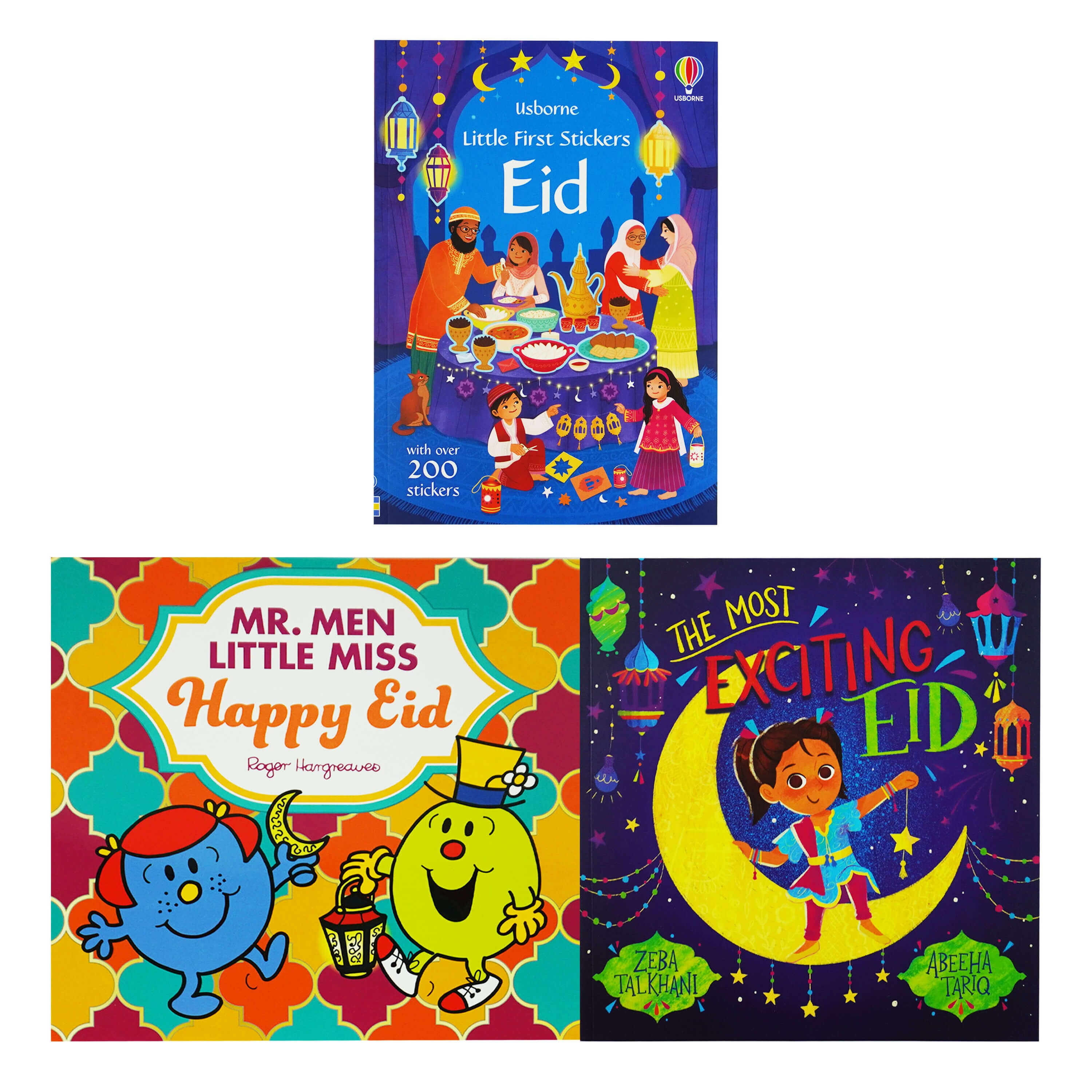 Eid Fun for Kids: 3 Books Collection Set of Activity Stories and Stickers - Ages 3-7 - Paperback