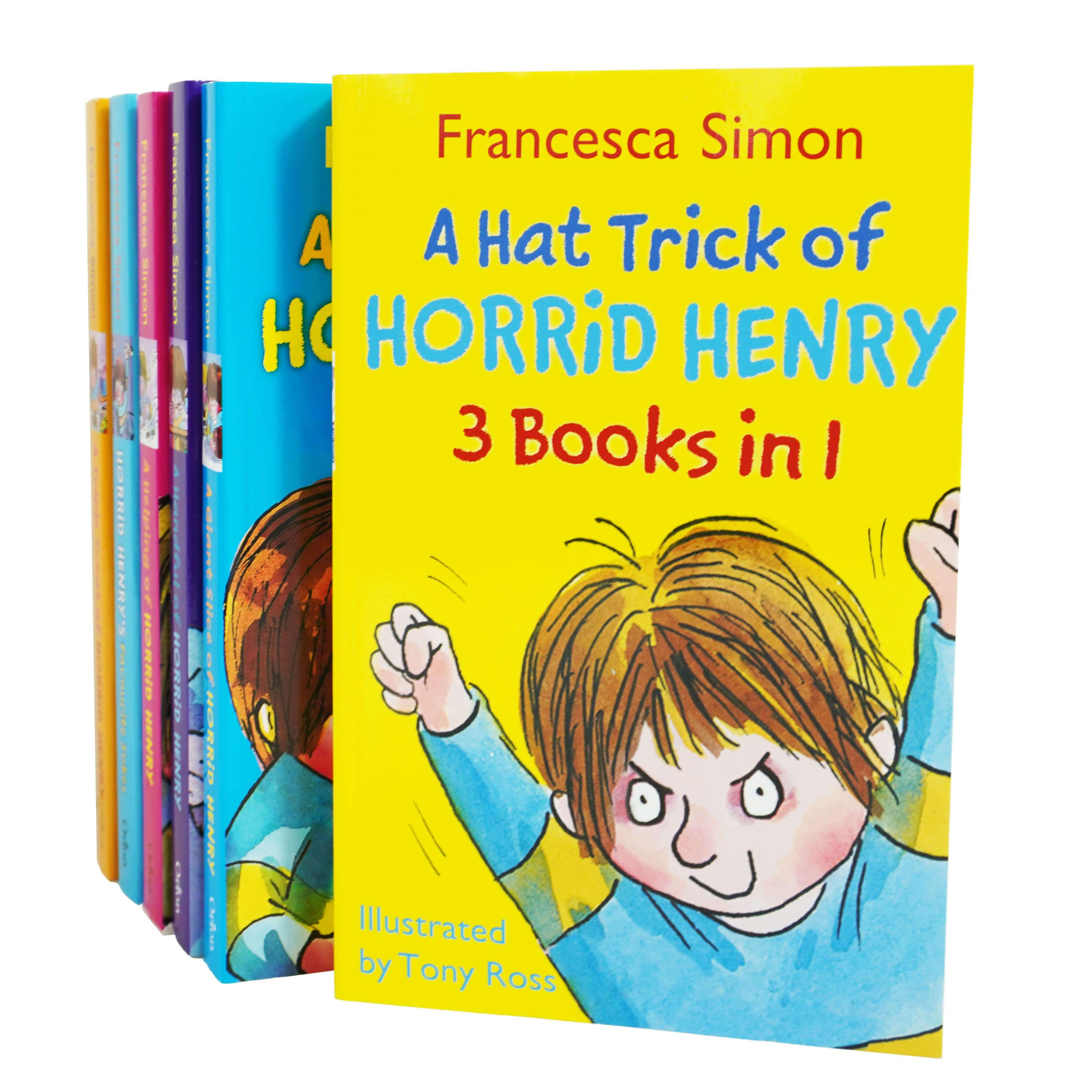 Horrid Henry by Francesca Simon 18 Titles in 6 Books Collection Set - Ages 5-7 - Paperback