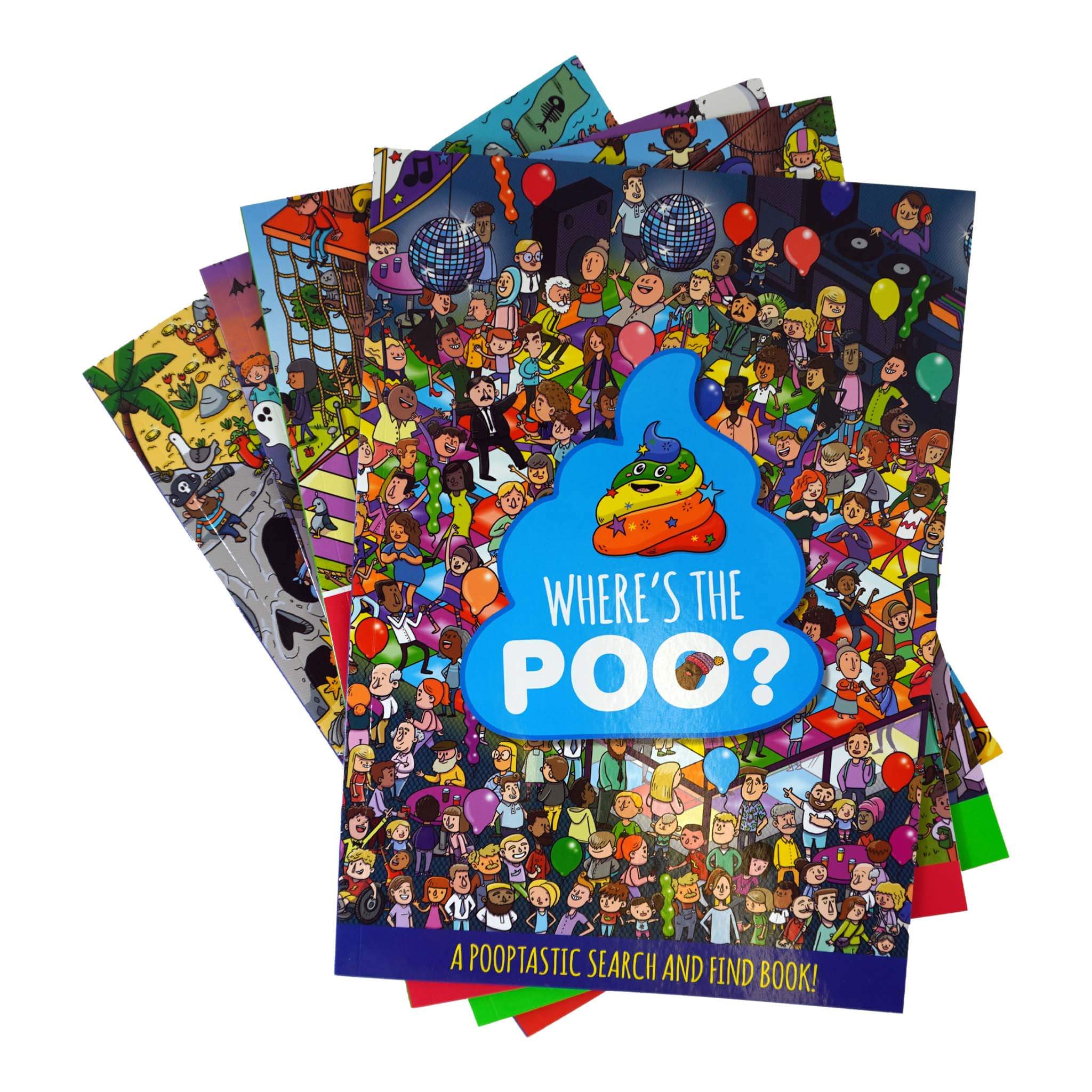 Where's the Poo...? Search and Find Collection 4 Books Set by Alex Hunter - Age 4-8 - Paperback