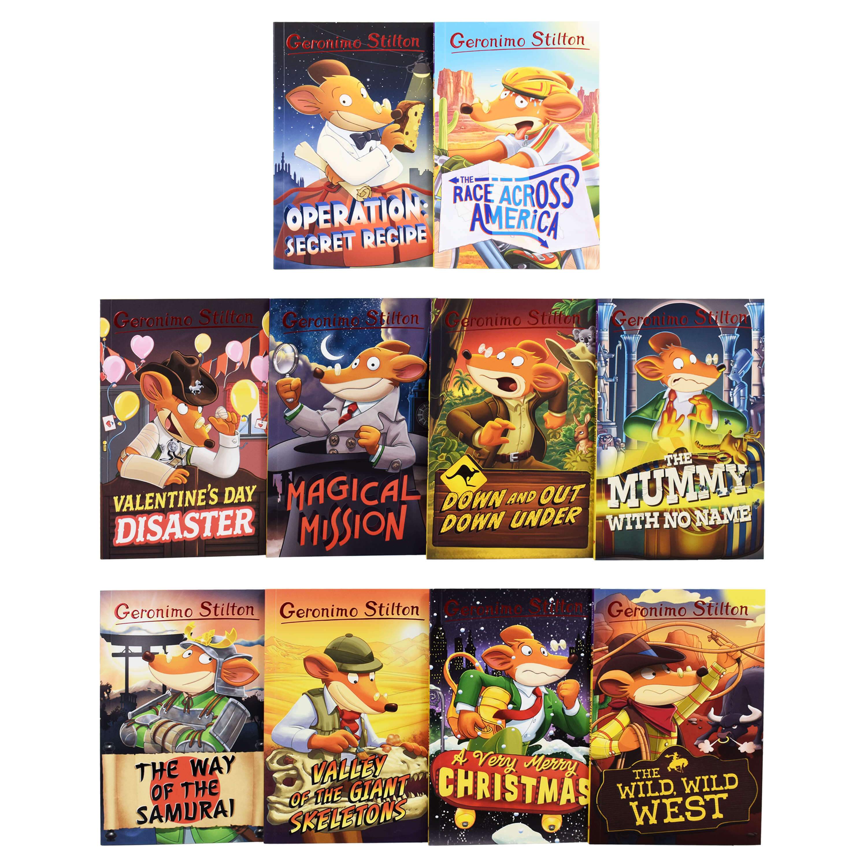 Geronimo Stilton The 10 Book Collection (Series 4) Box Set - Ages 5-7 - Paperback