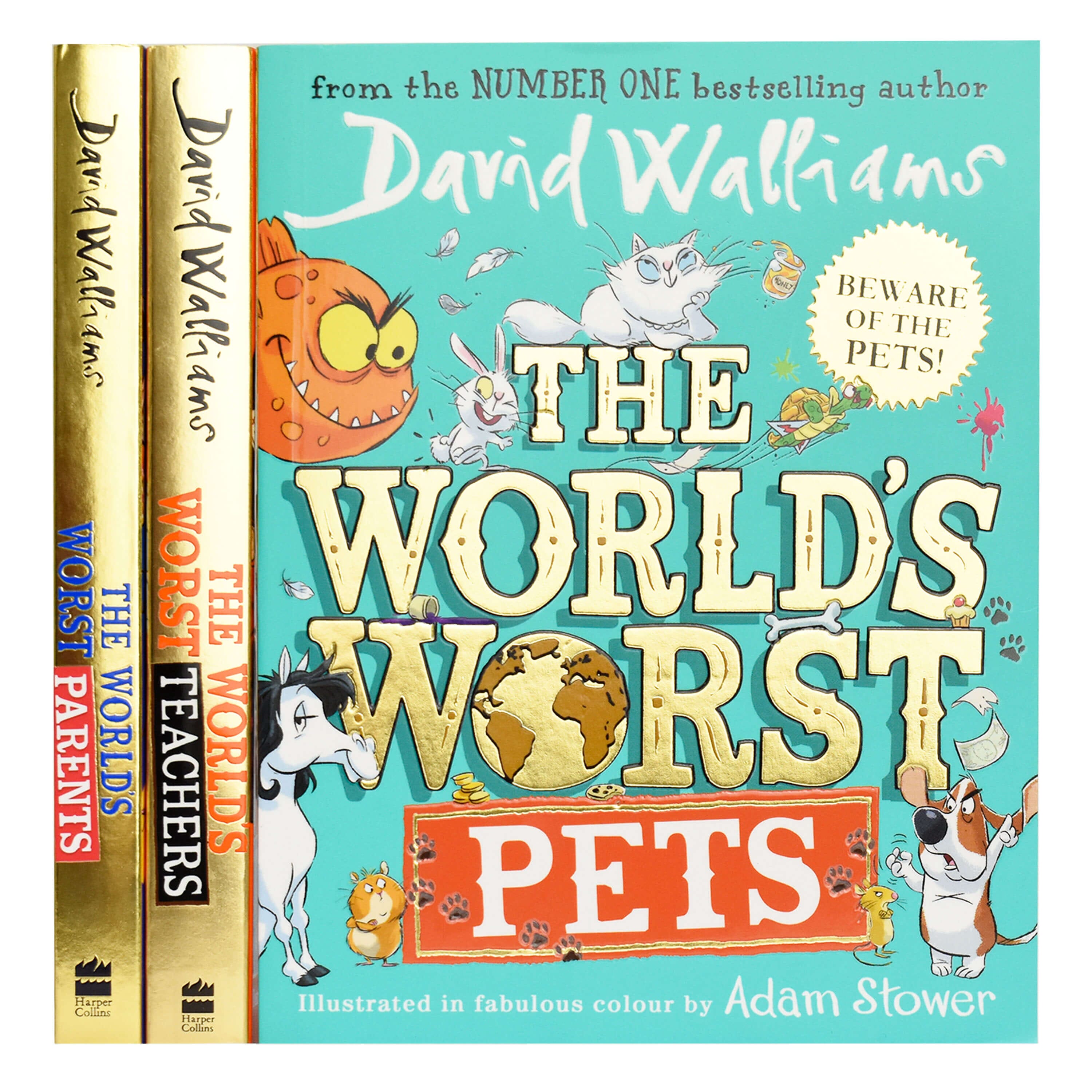 David Walliams World's Worst Children 3 Books Collection Set - Age 8-12 - Paperback