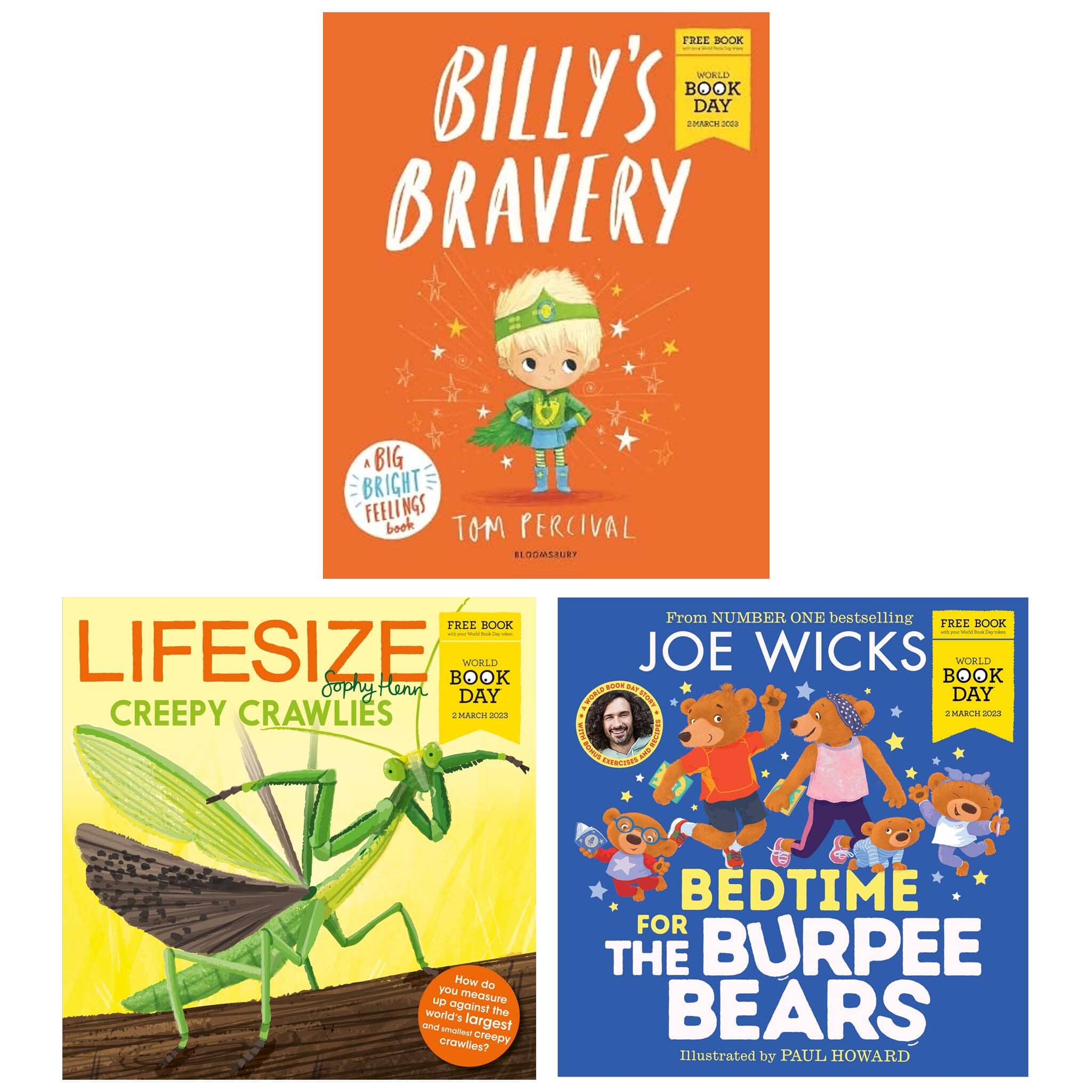 The World Book Day 2023 Childrens Collection of 3 Books Set For - Ages 3-5 - Paperback