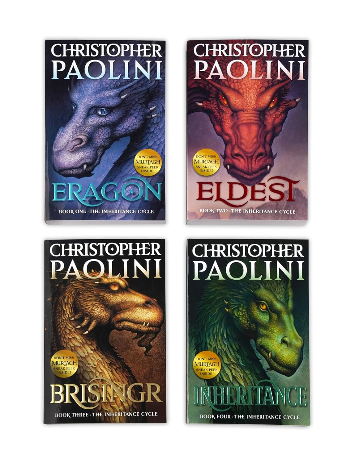 The Inheritance Cycle 4-Book Trade Paperback Boxed Set: Eragon; Eldest; Brisingr; Inheritance Paperback – Box set