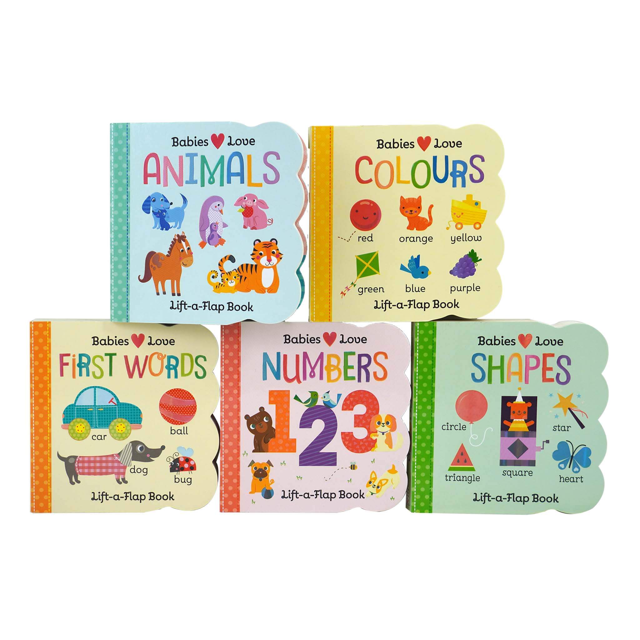 Chunky Lift-a-Flap 5 Book Collection Set - Ages 0 and Up - Board Book