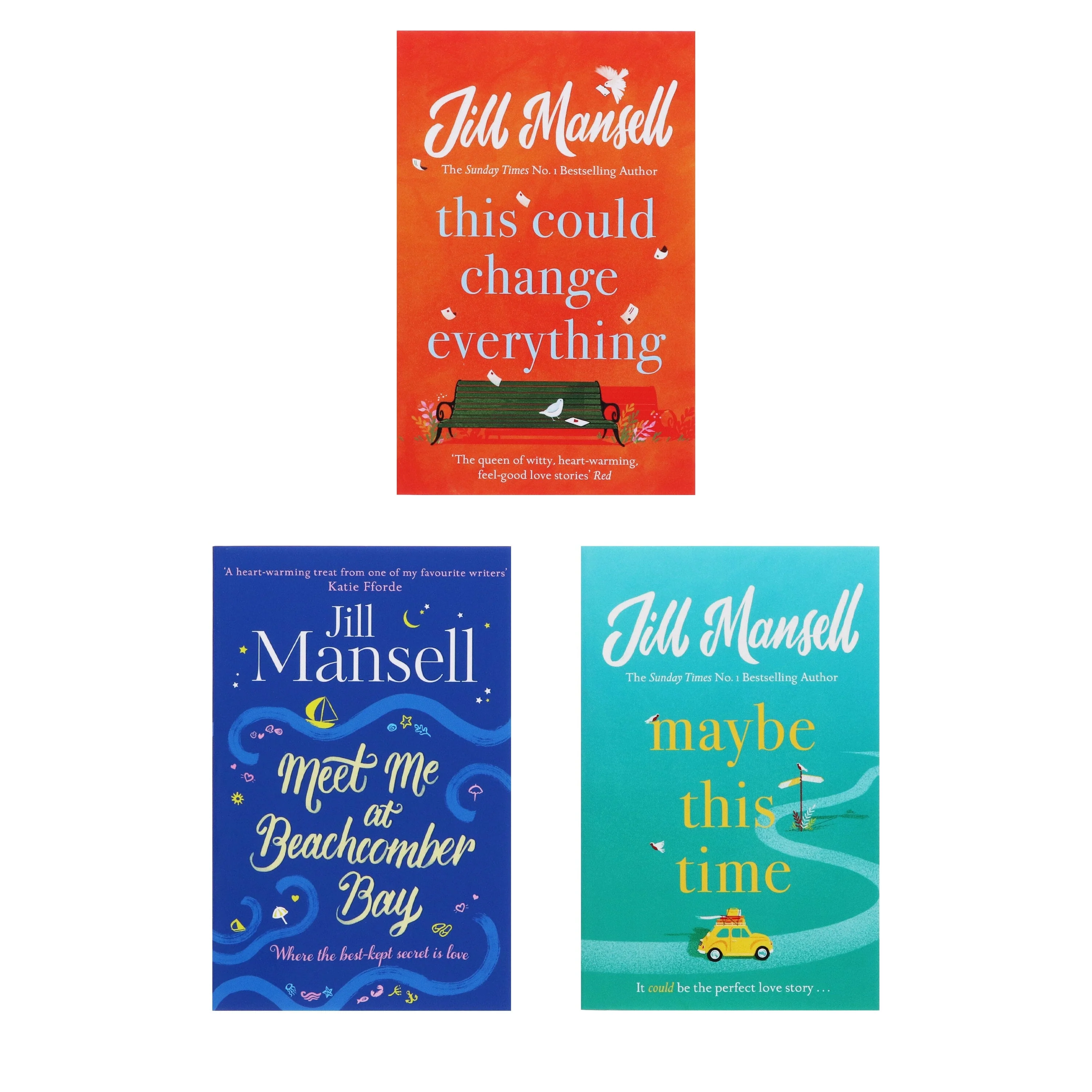 Jill Mansell Collection 3 Books Set (This Could Change Everything, Maybe This Time, Meet Me at Beachcomber Bay) - Adult - Paperback