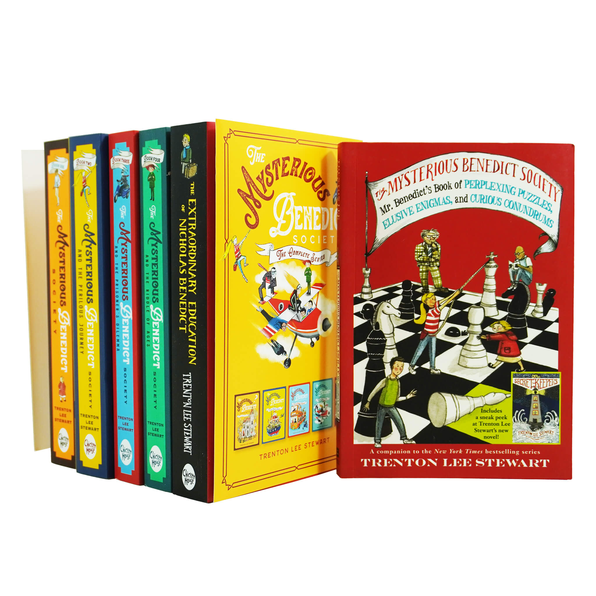 The Mysterious Benedict Society Complete Series 6 Books Collection by Trenton Lee Stewart - Age 8-14 - Paperback