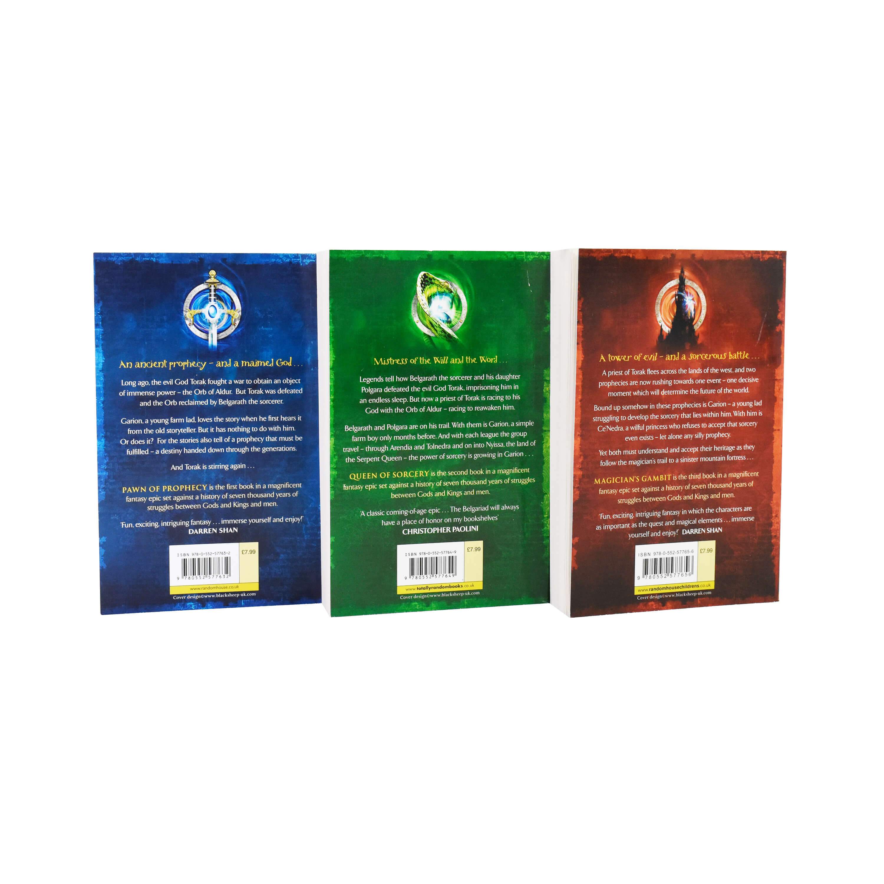 The Belgariad 3 Books Collection Set by David Eddings - Papeback - Young Adult