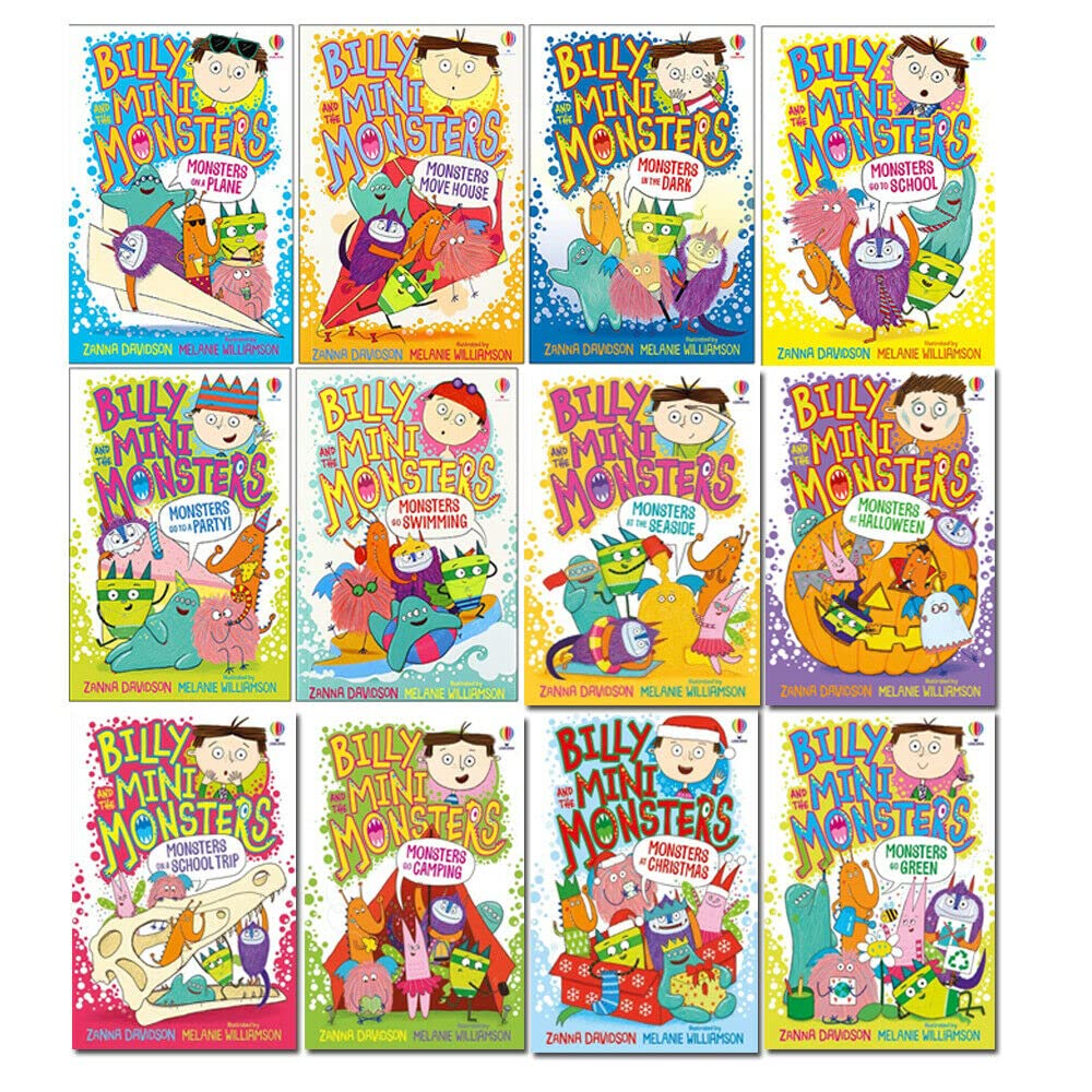 Billy and the Mini Monsters Series 1 - 12 Collection Set by Zanna Davidson - Age 5+ - Paperback