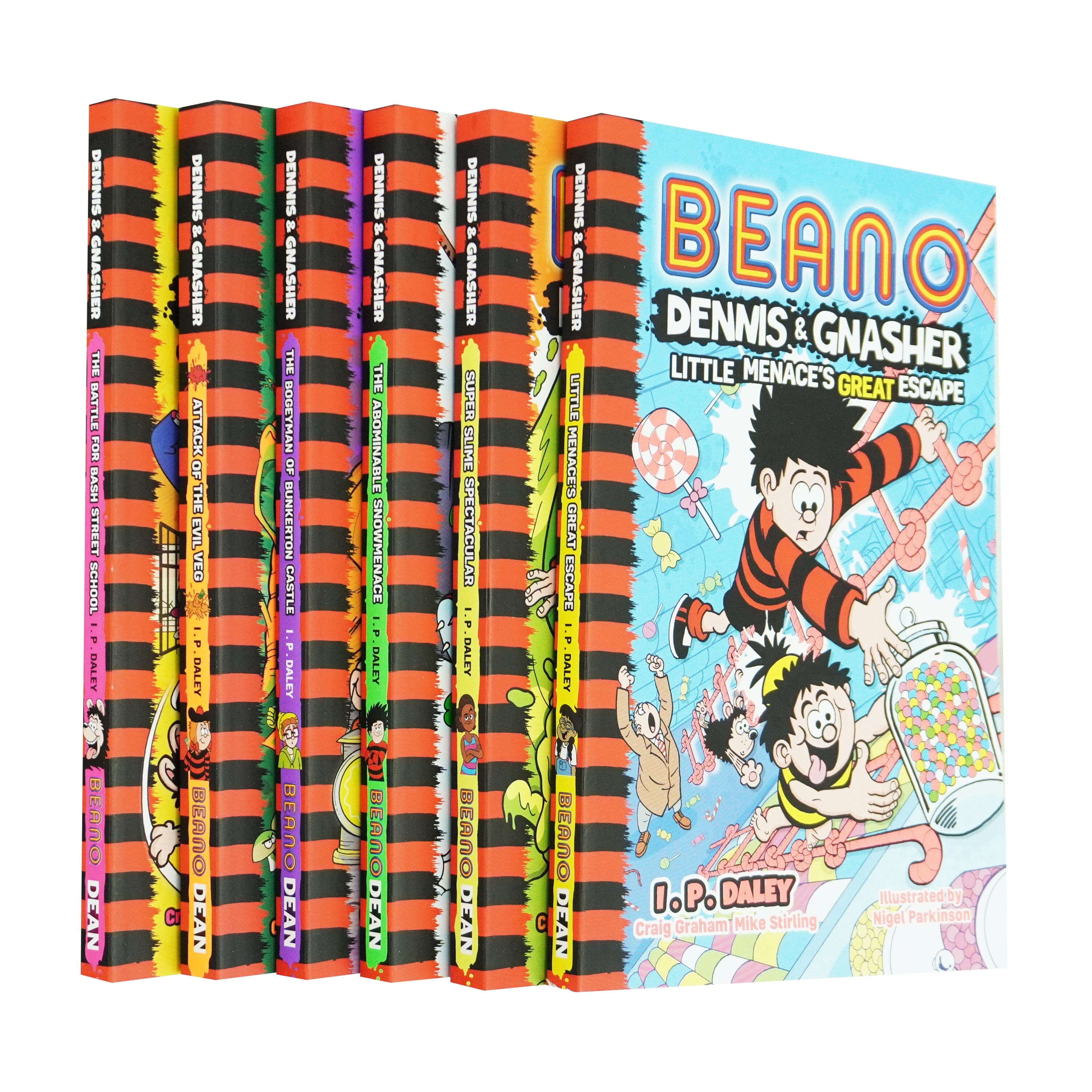 Beano Dennis & Gnasher by I. P. Daley 6 Books Collection Set - Ages 7-10 - Paperback