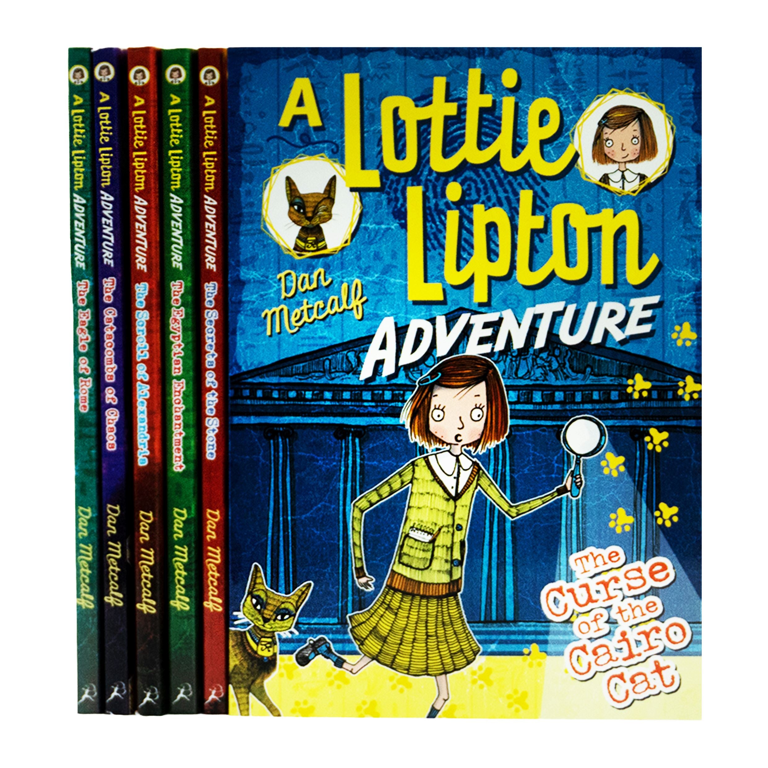 The Lottie Lipton Adventures Series by Dan Metcalf: 6 Books Collection - Ages 7-9 - Paperback