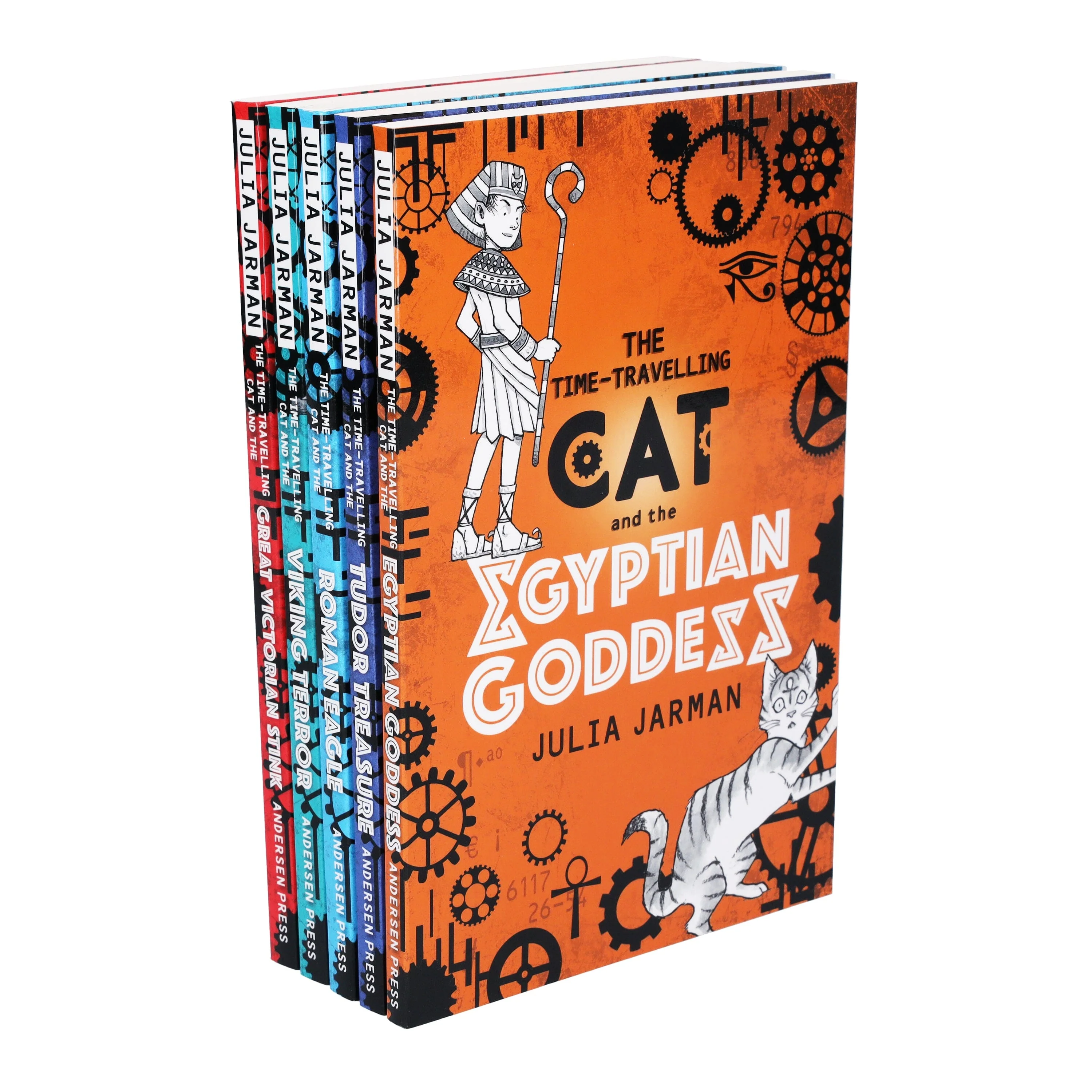 Time-Travelling Cat Series by Julia Jarman 5 Books Collection Set - Ages 8- 11 - Paperback