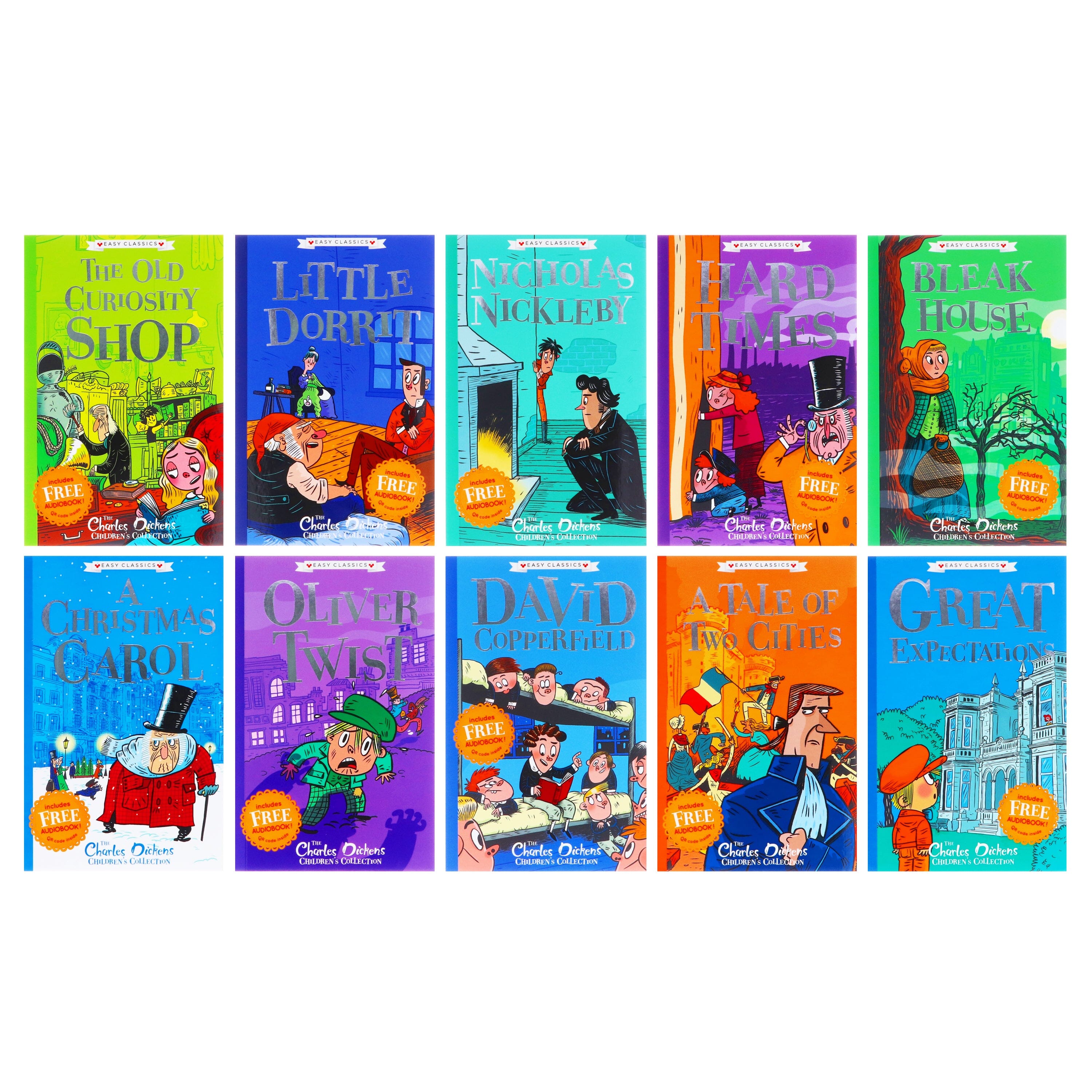 Charles Dickens Easy Classics 10 Books Collection By Pipi Sposito - Ages 7+ - Paperback