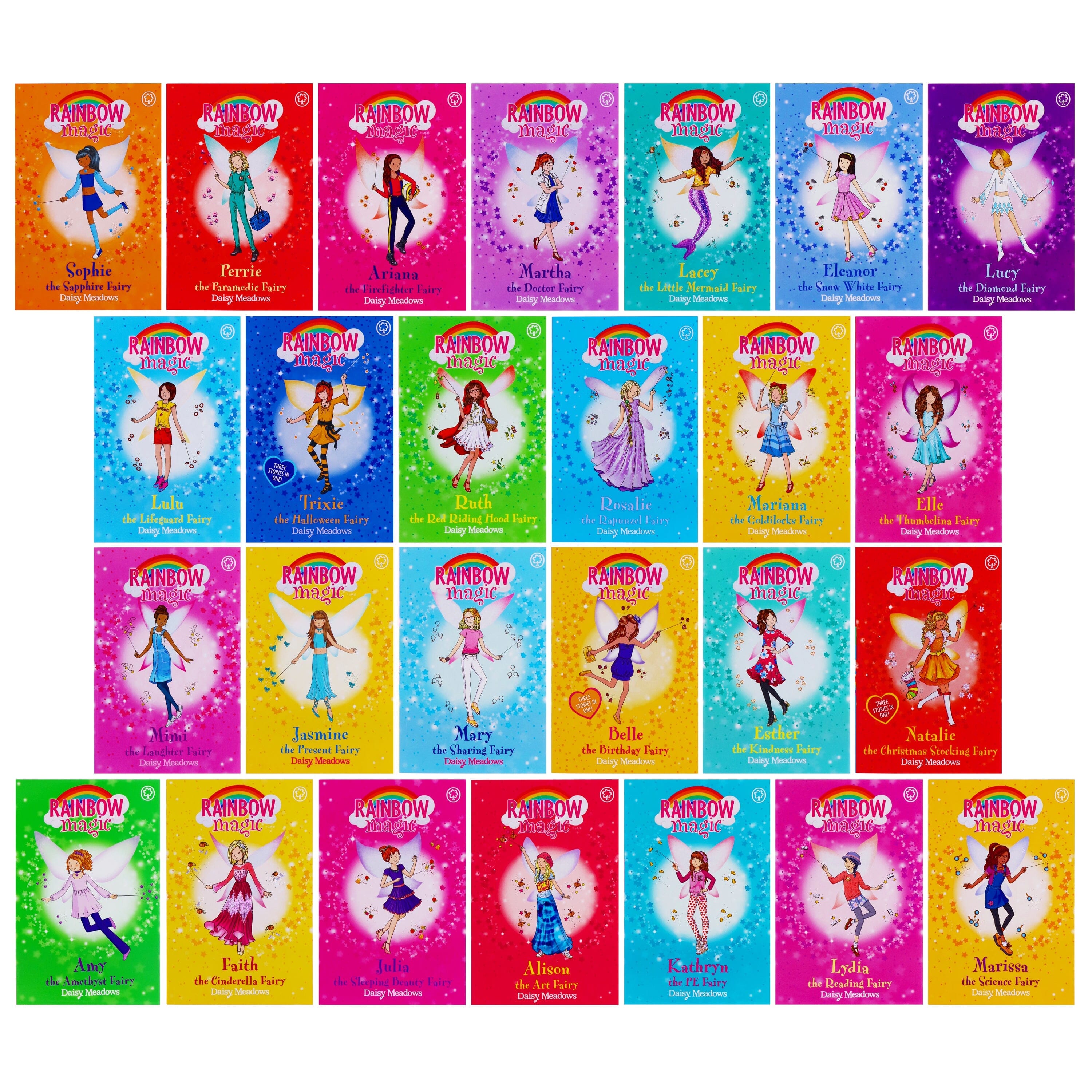 Damaged - A Year of Rainbow Magic by Daisy Meadows 52 Books Set Collection - Ages 5-7 - Paperback