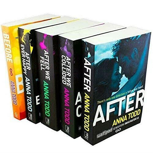 The Complete After Series Collection 5 Books Box Set by Anna Todd (After Ever Happy, After, After We Collided, After We Fell, Before) Paperback