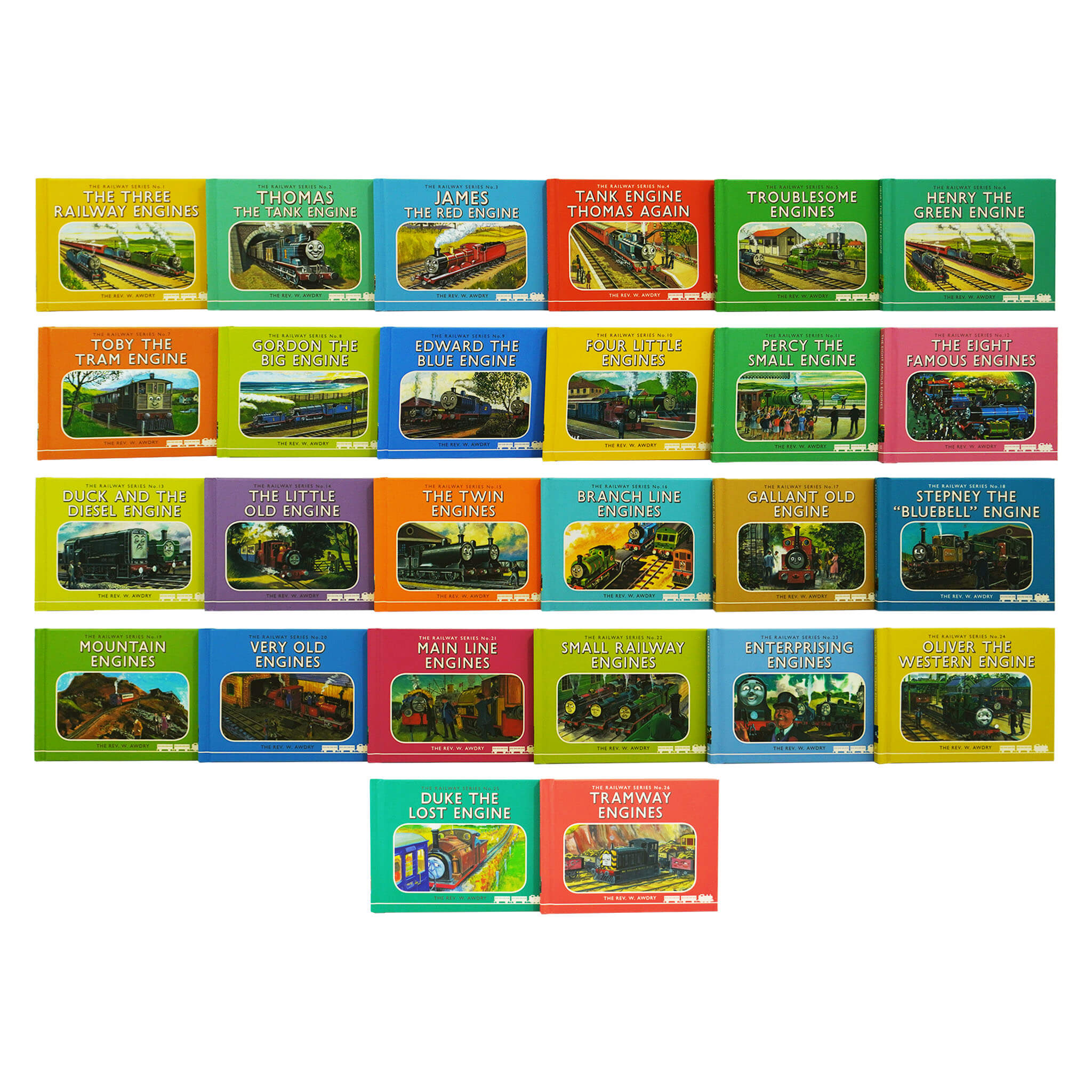 Thomas the Tank Engine: The Classic Library - The Railway Series by The Rev. W. Awdry 26 Books Collection - Ages 5+ - Hardback