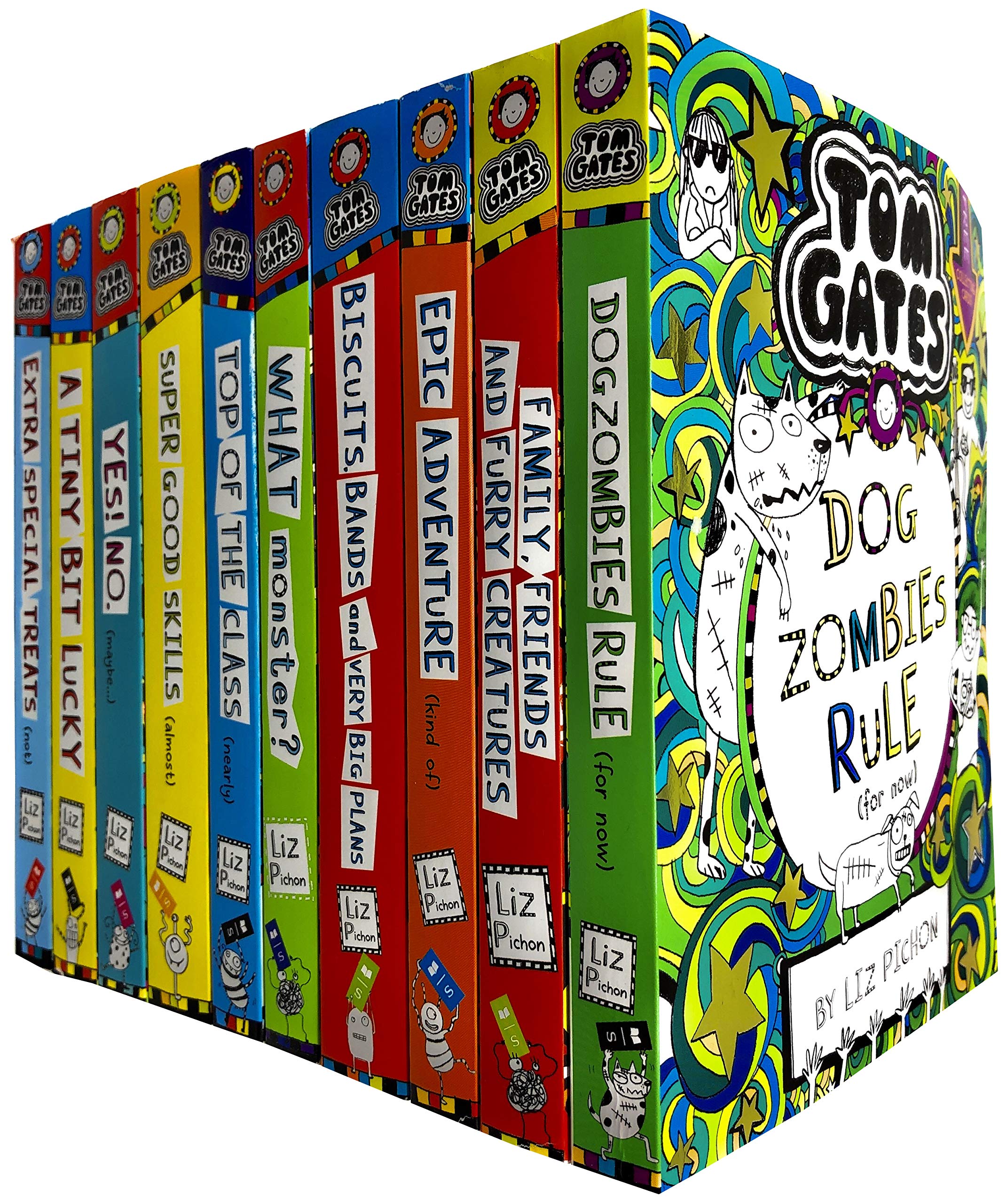 Tom Gates Series 2 & 3: 10 Books Collection Set By Liz Pichon - Age 7-14 - Paperback