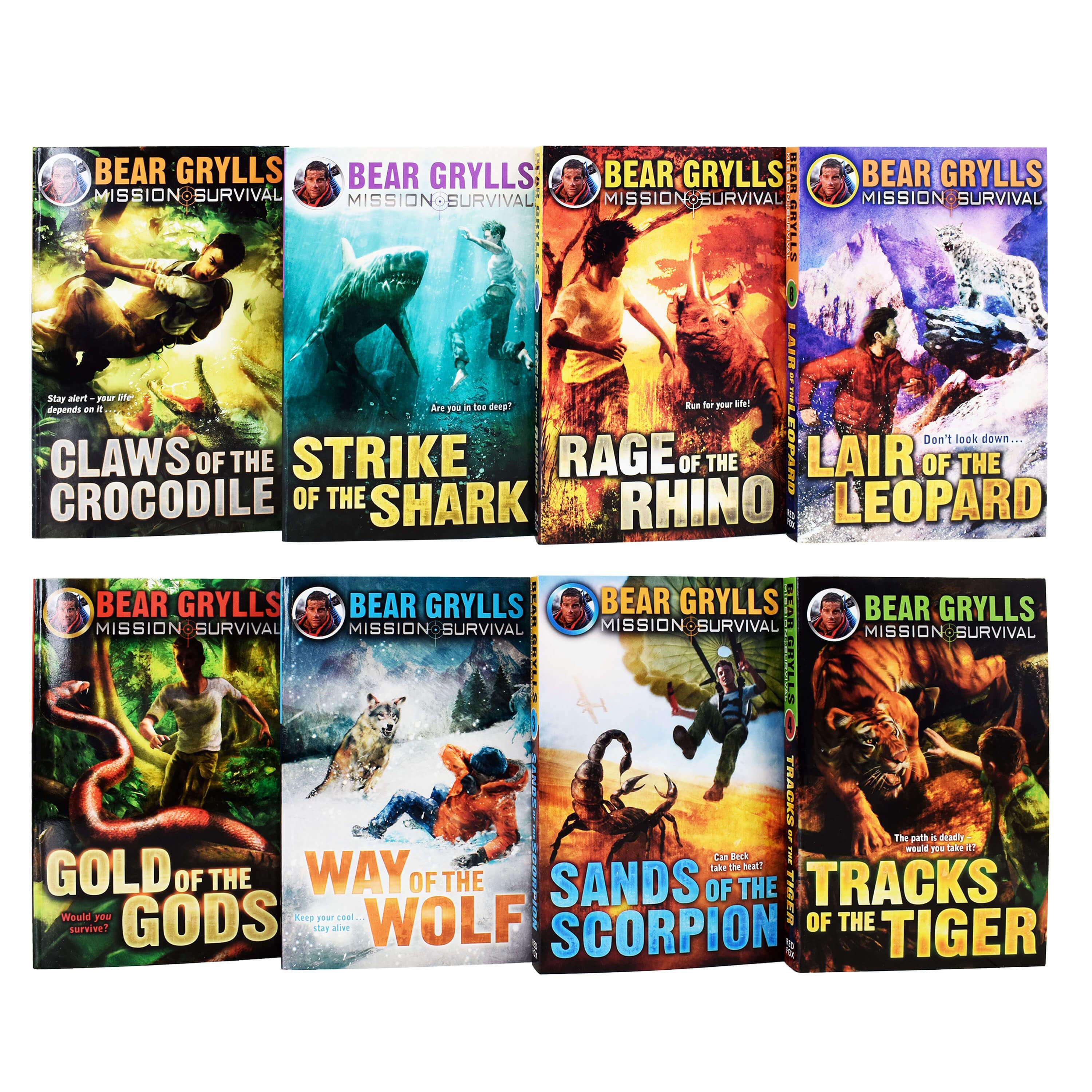 Bear Grylls Mission Survival Collection 8 Books Set - Ages 9-14 - Paperback