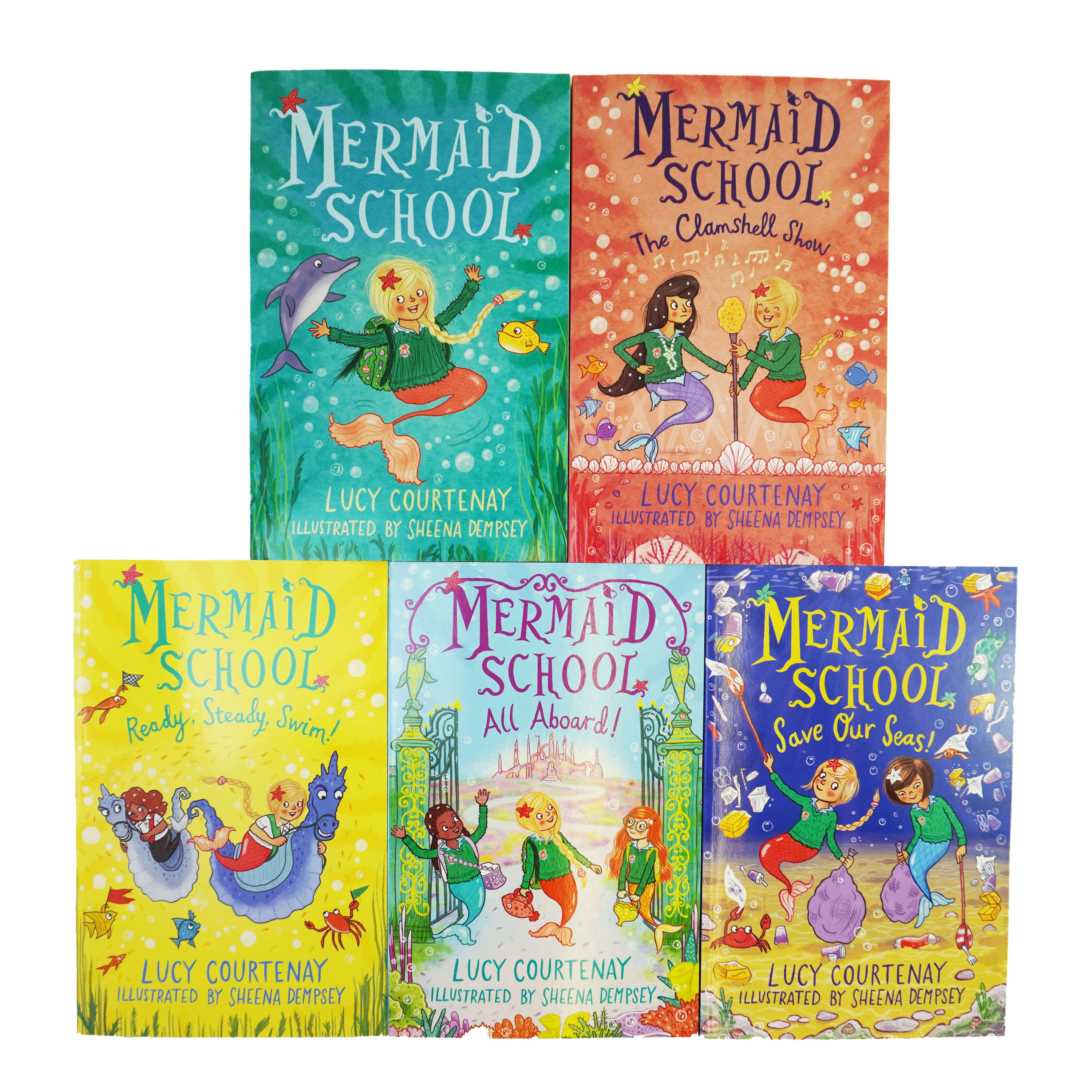 Mermaid School Series By Lucy Courtenay 5 Books Collection Set - Ages 6-9 - Paperback