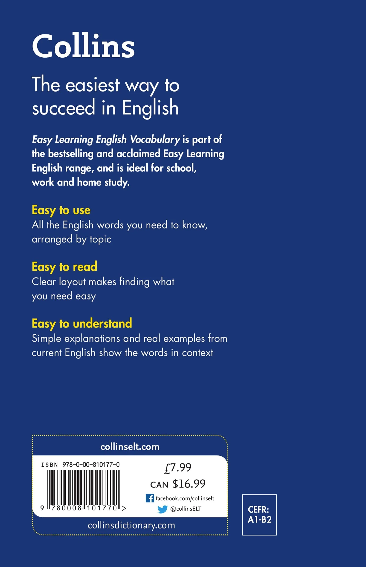Collins Easy Learning English - Easy Learning English Vocabulary