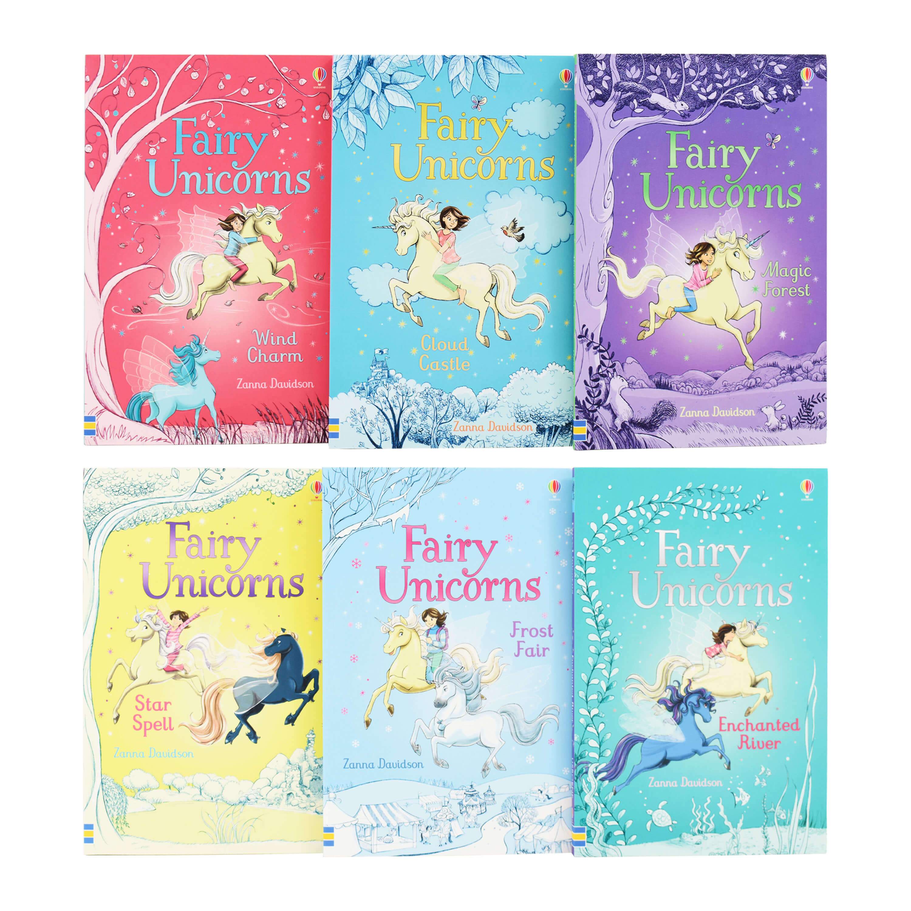 Usborne Fairy Unicorns Collection 6 Books Set By Zanna Davidson - Ages 7-9 - Paperback