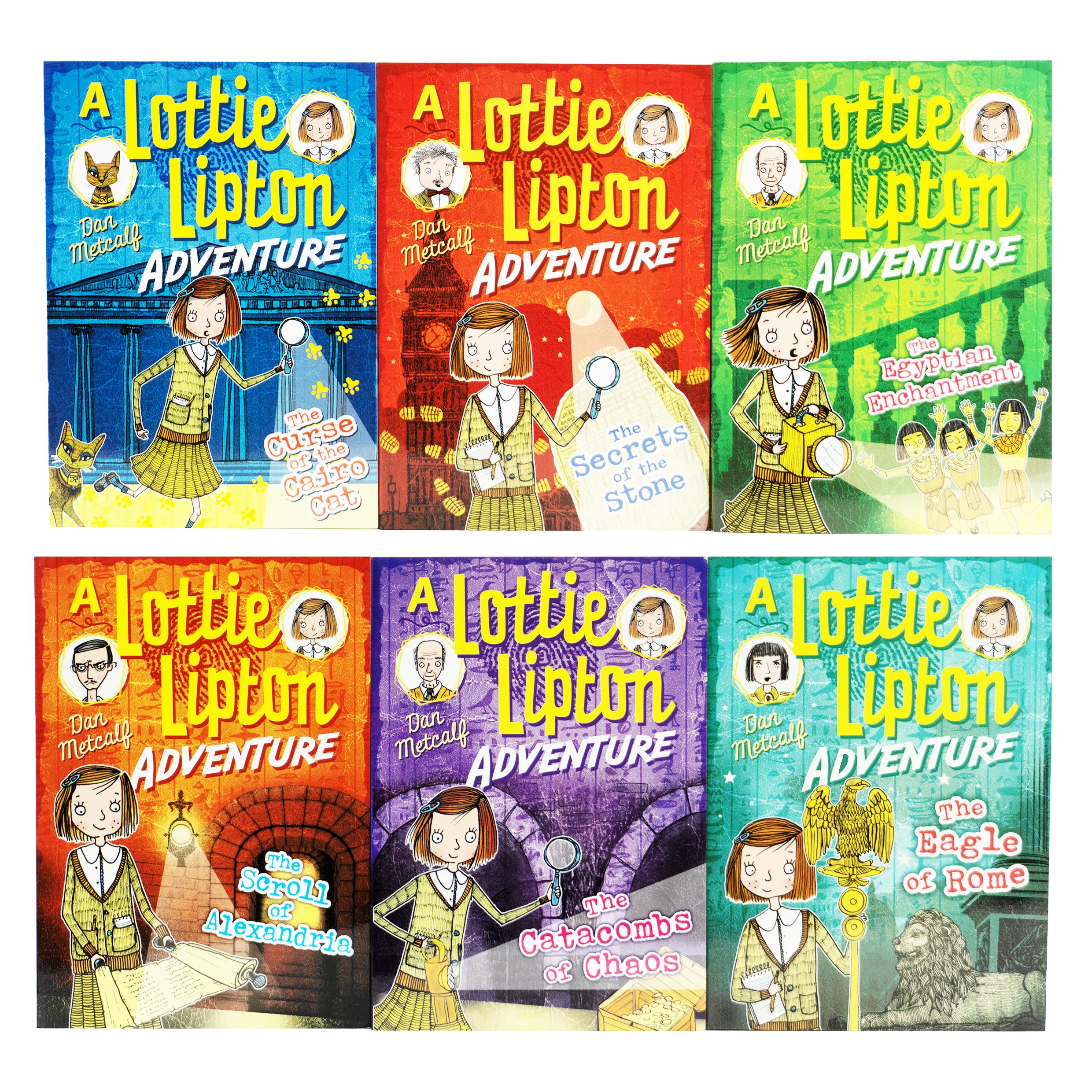 The Lottie Lipton Adventures Series by Dan Metcalf: 6 Books Collection - Ages 7-9 - Paperback