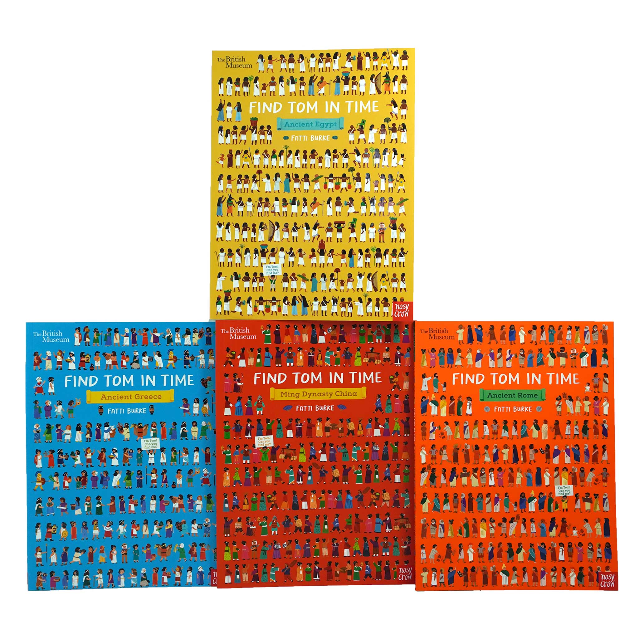 British Museum: Find Tom in Time Series 4 Books Set By Fatti Burke - Ages 6+ - Paperback