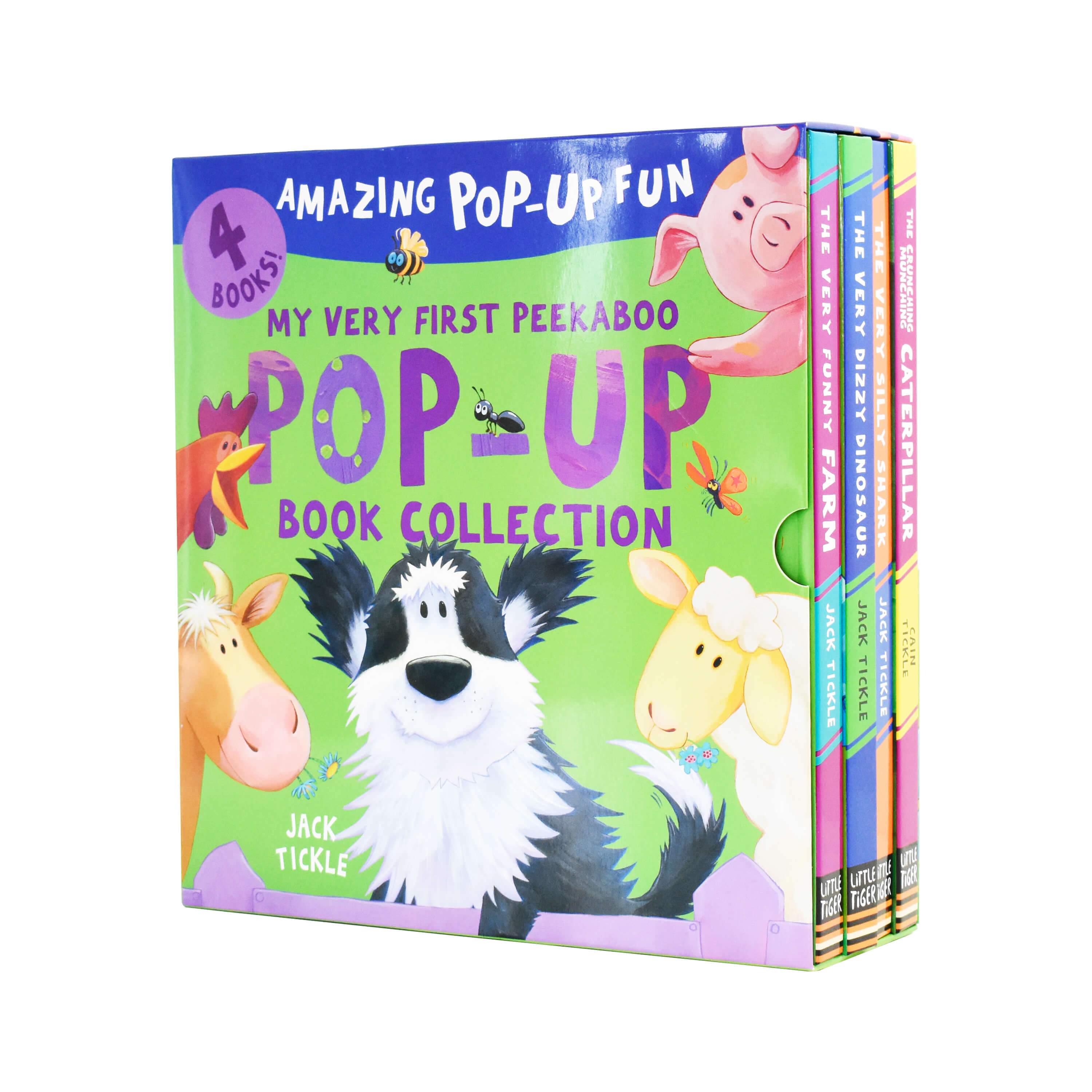 Peekaboo Amazing Pop Up Fun 4 Books by Jack Tickle - Ages 0-5 - Board Book