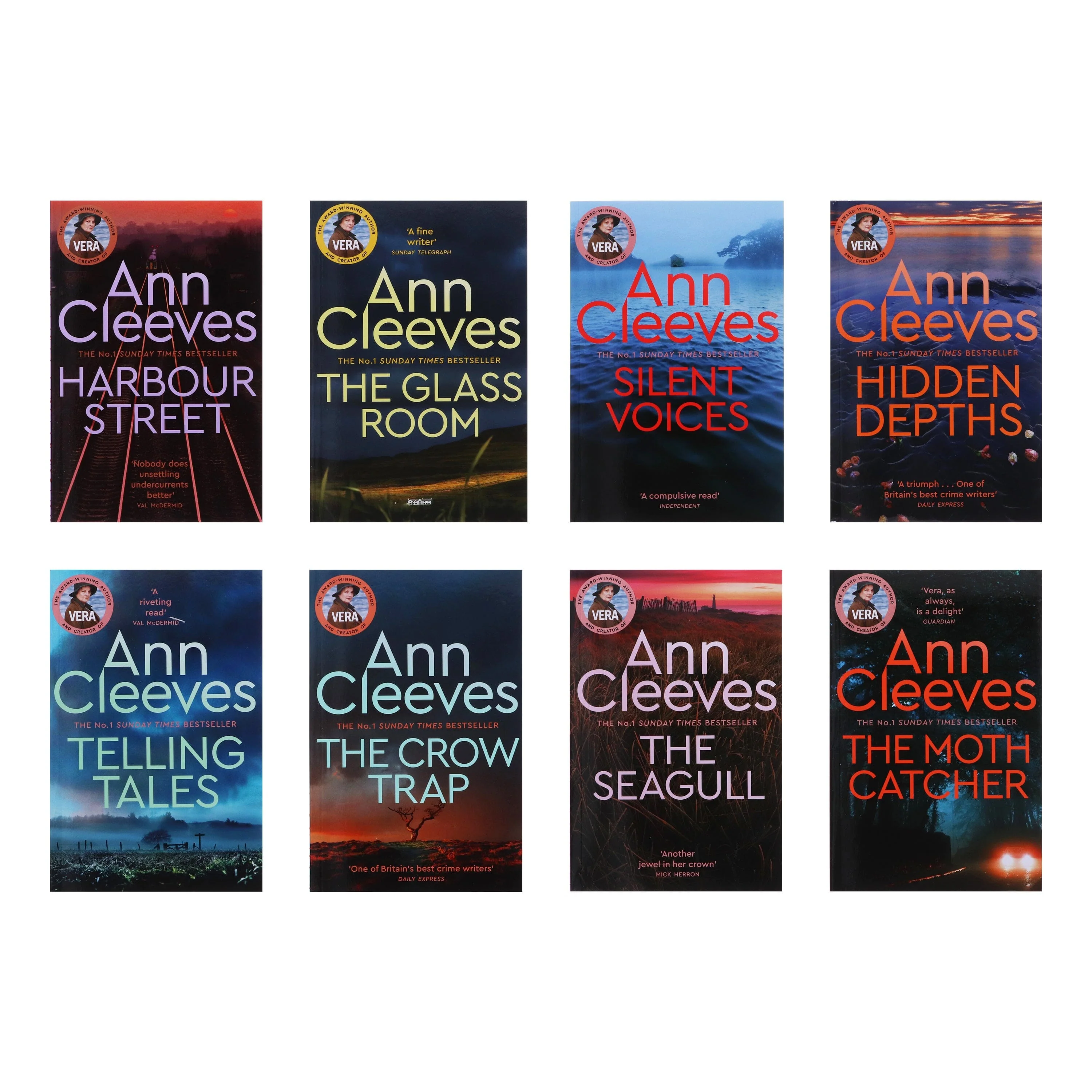 Vera by Ann Cleeves 8 Books Collection Set - Fiction - Paperback