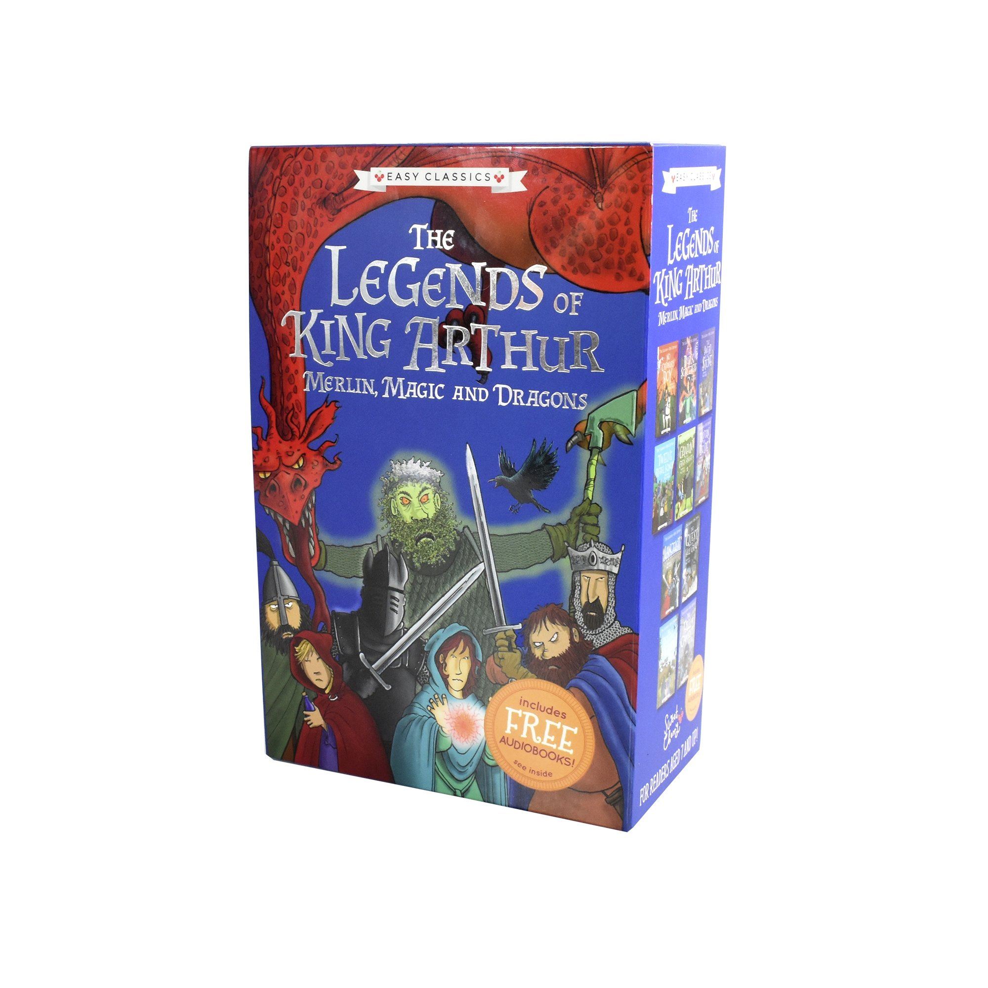 The Legends Of King Arthur Easy Classic 10 Books Box Set By Tracey Mayhew - Ages 7-9 - Paperback
