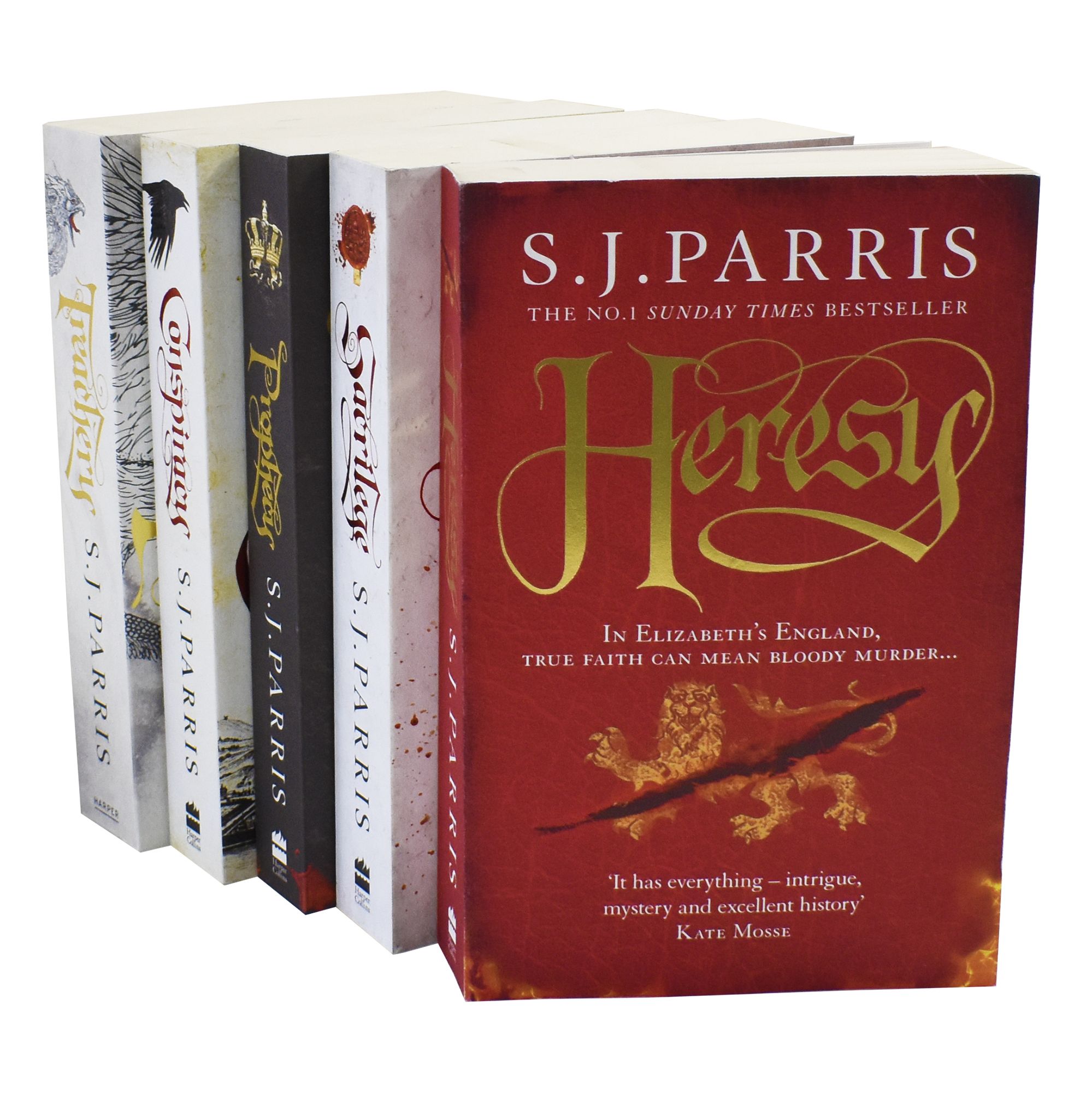 The Giordano Bruno Series 5 Book Collection by S.J. Parris - Adult - Paperback
