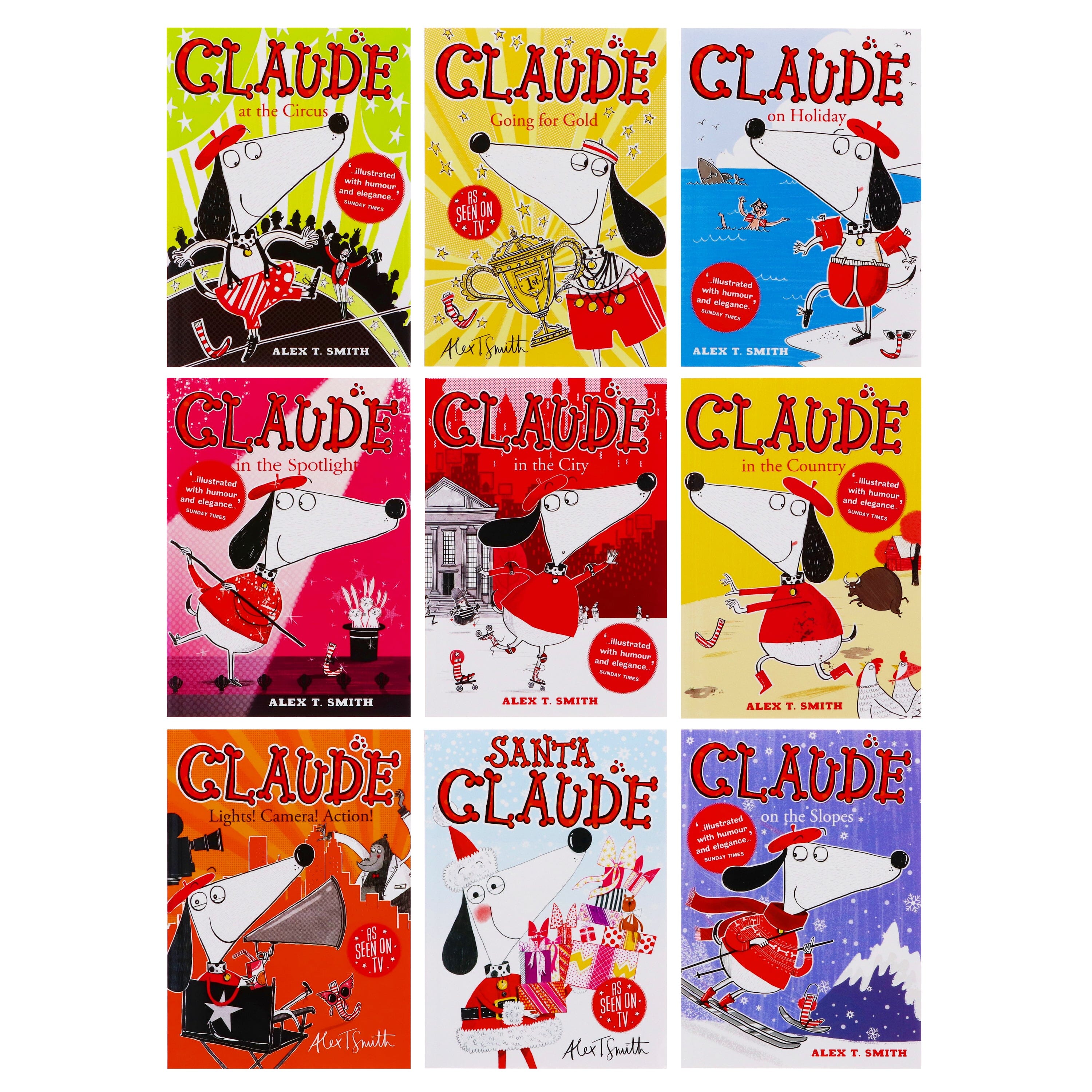Claude A Rather Smashing Collection by Alex T. Smith 9 Books Box Set - Ages 7-9 - Paperback