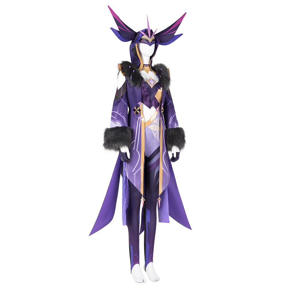 Costume Cosplay Électrisant : Genshin Impact - Mage Scribe de la Foudre