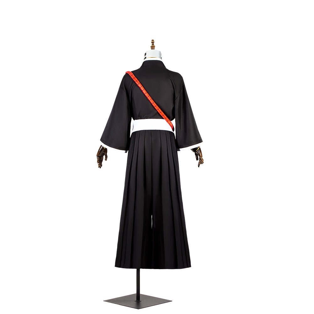 Costume Cosplay Ichigo Kurosaki de Bleach avec Kimono Samurai pour Halloween et Événements Anime