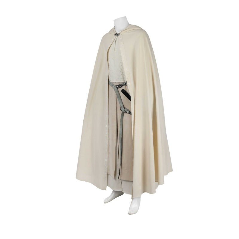 Costume Cosplay Gandalf le Blanc du Seigneur des Anneaux Complet avec Cape et Chaussures