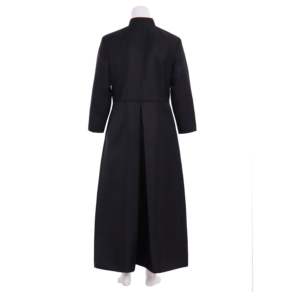Costume Personnalisé Robe de Clergé Noire Romaine | Robe Médiévale de Clergé pour Cosplay Adulte