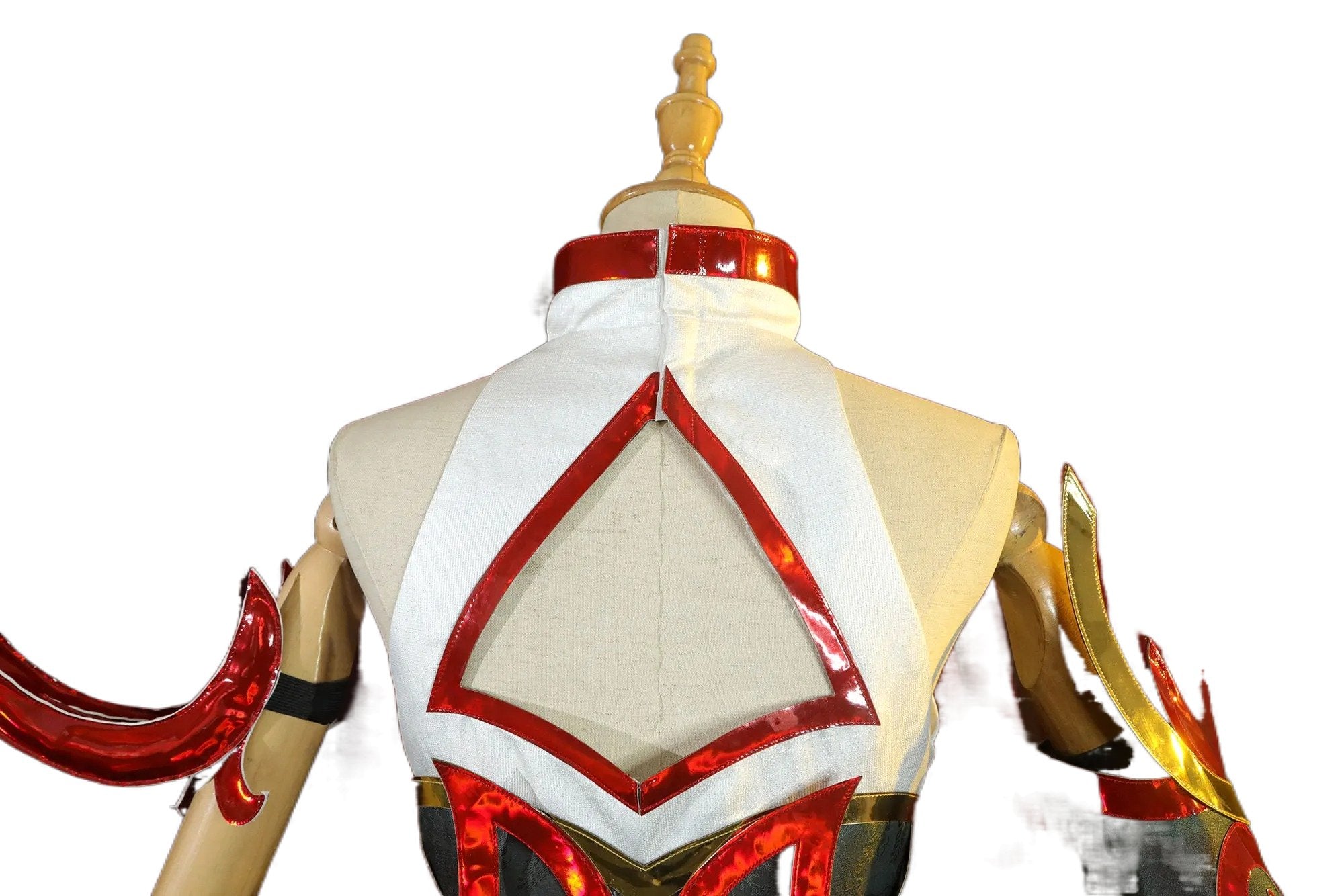 Costume Cosplay Irelia Mythmaker LOL Femme - Robe de Combat Rouge Halloween