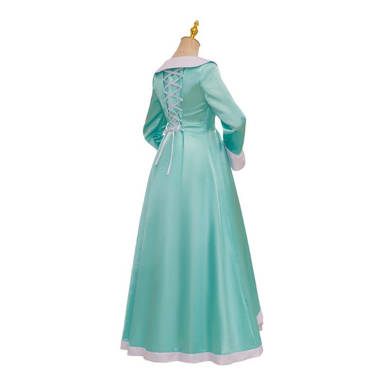 Costume Cosplay Princesse Rosalina - Robe Longue Bleue avec Couronne pour Femmes et Ados