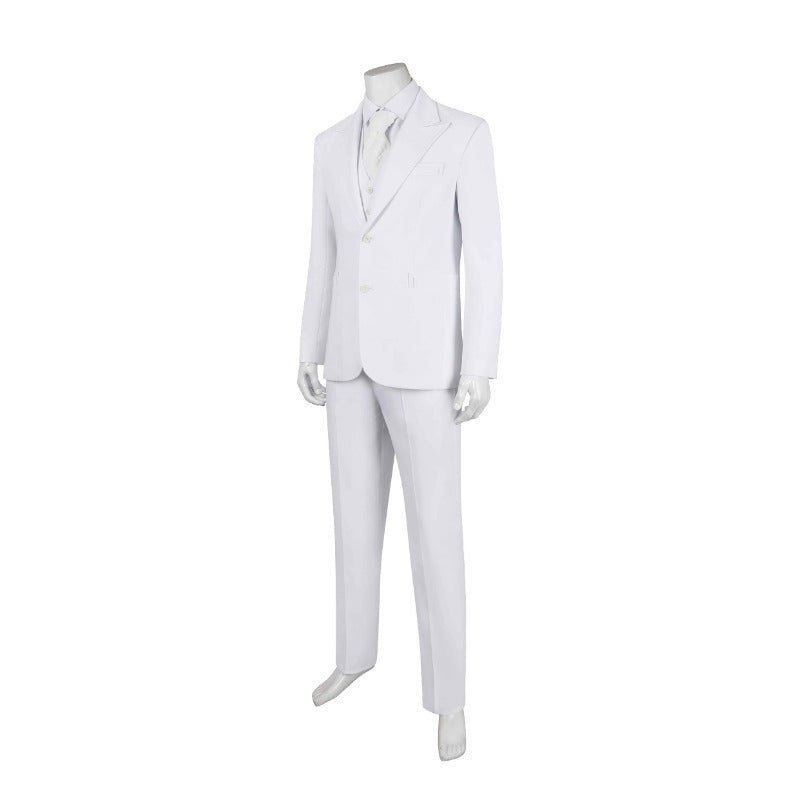 Costume Cosplay Joker 2 Arthur Fleck Blanc Complet - Costume, Chemise, Gilet, Pantalon, Cravate