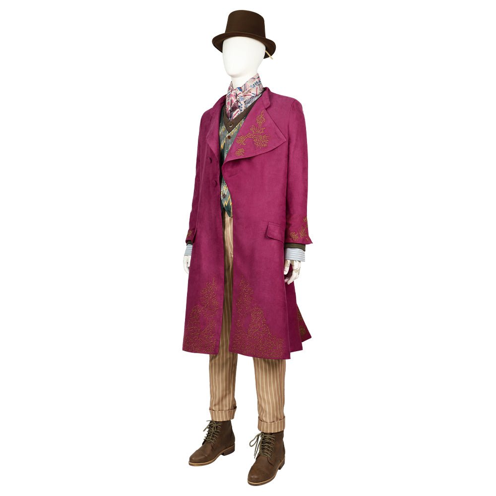 Costume Cosplay Willy Wonka - Inspiré de Timothée Chalamet (2023)