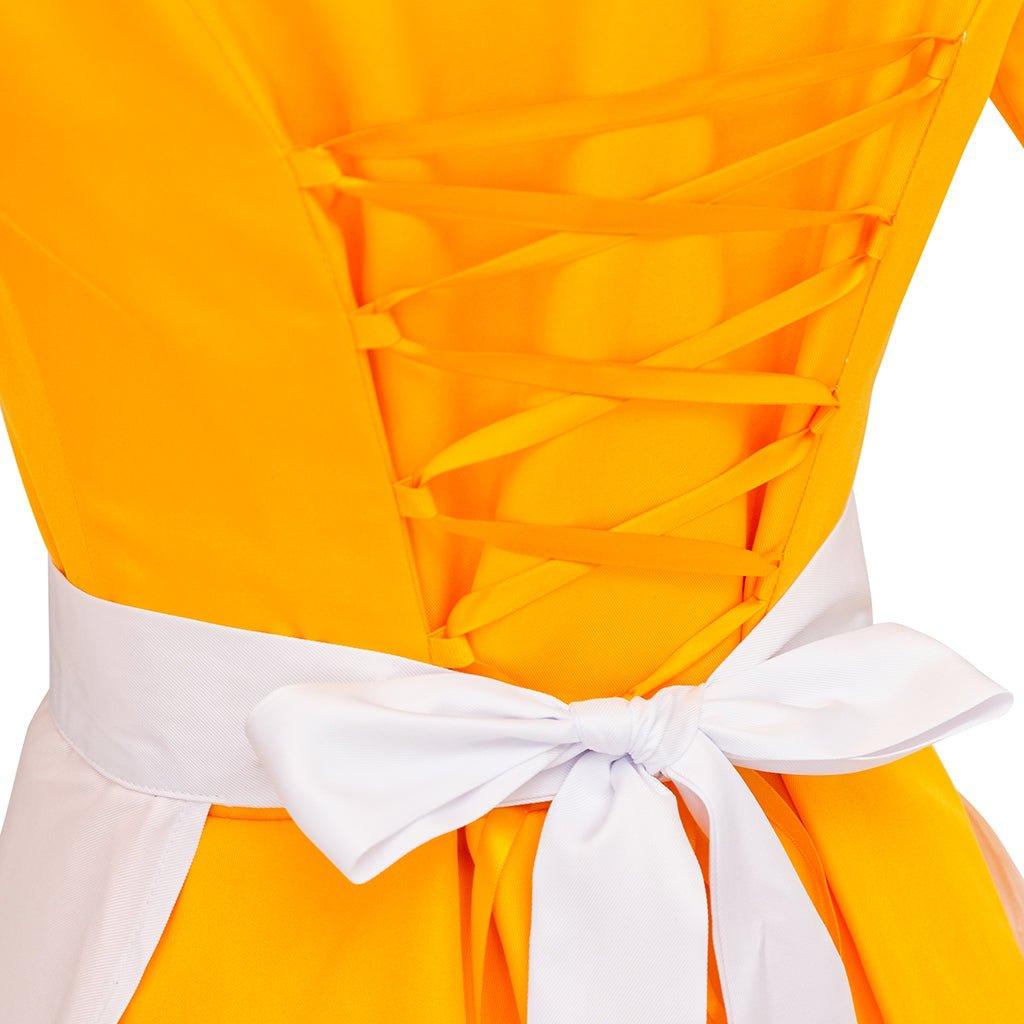 Costume de Cosplay Femme Servante Grenouille pour Halloween | Robe de Serveuse Inspirée de Tiana