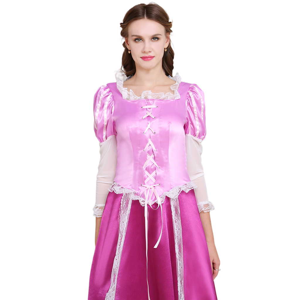 Série de Costumes Cosplay Disney Tangled | Rapunzel, Naveen, Mère Gothel & Plus